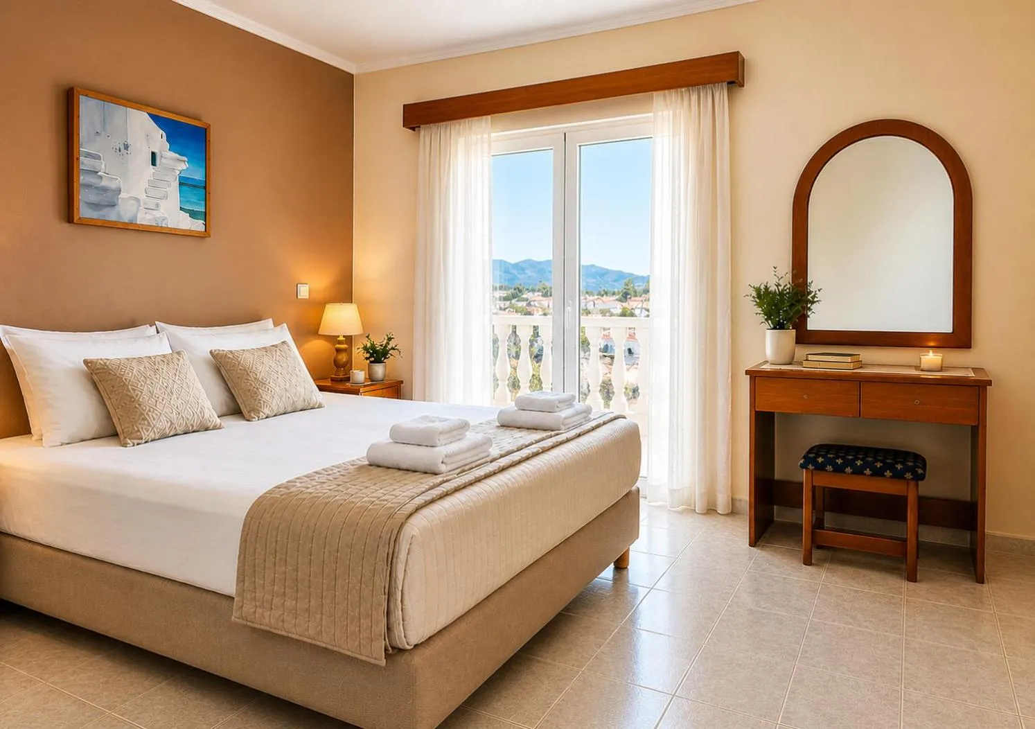 Bed in Villa Joanna