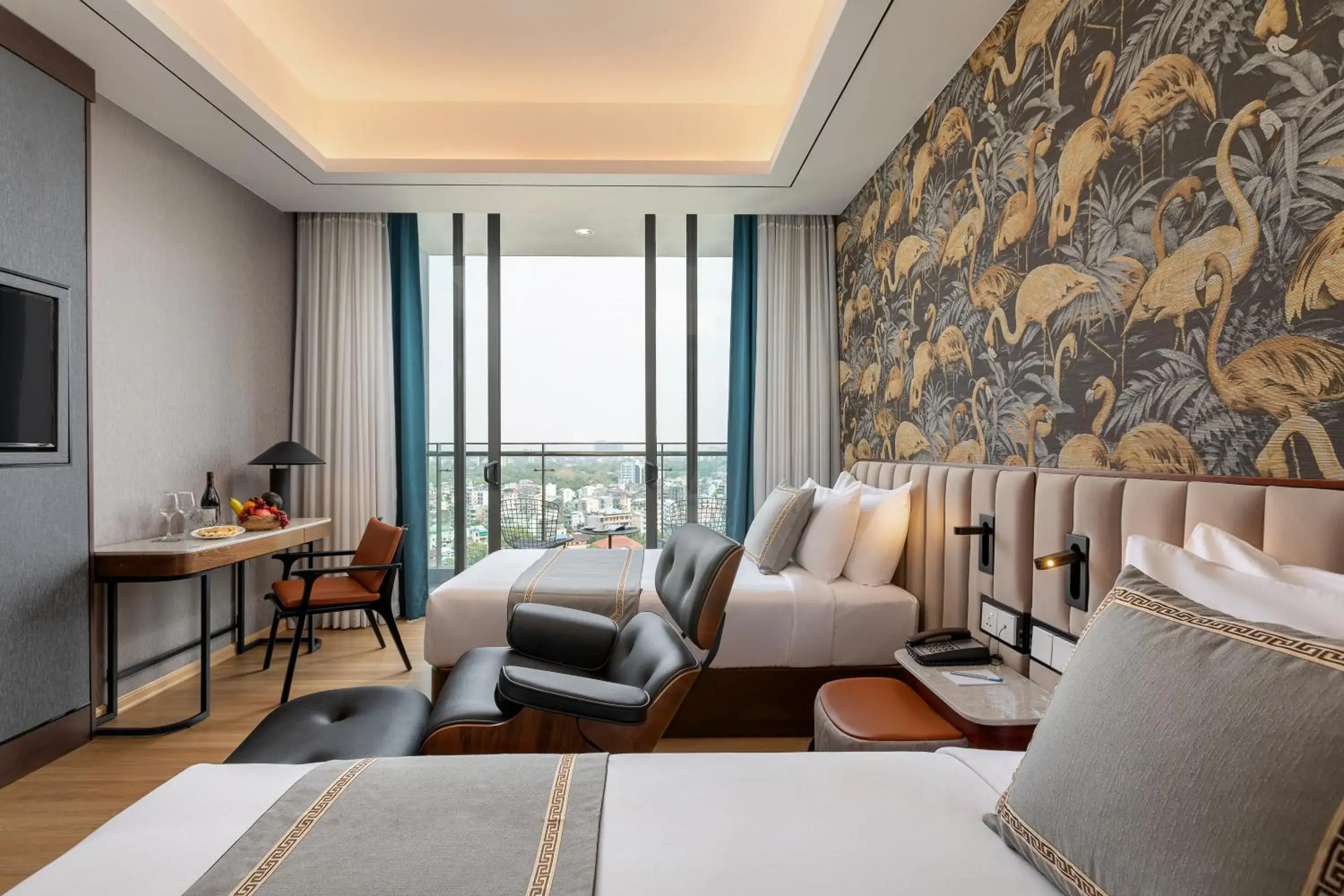 View (from property/room), Bed in Sayarsan Hotel Yangon View (from property/room), Bed in Sayarsan Hotel Yangon