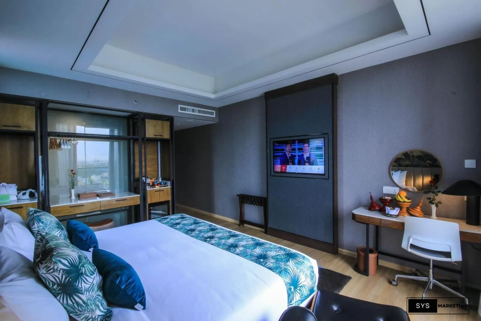 Bed in Sayarsan Hotel Yangon