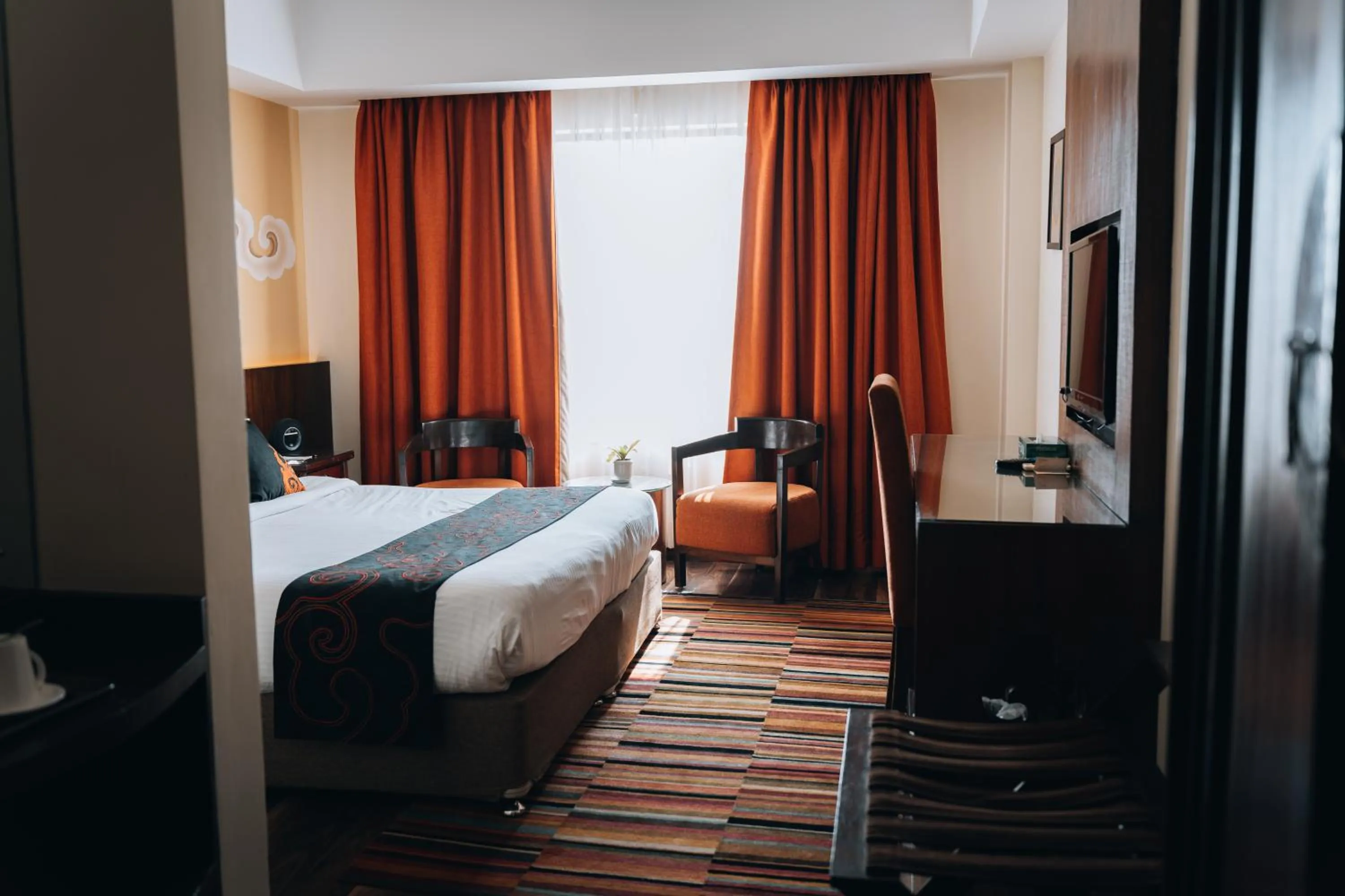 Bed in Hotel Shambala