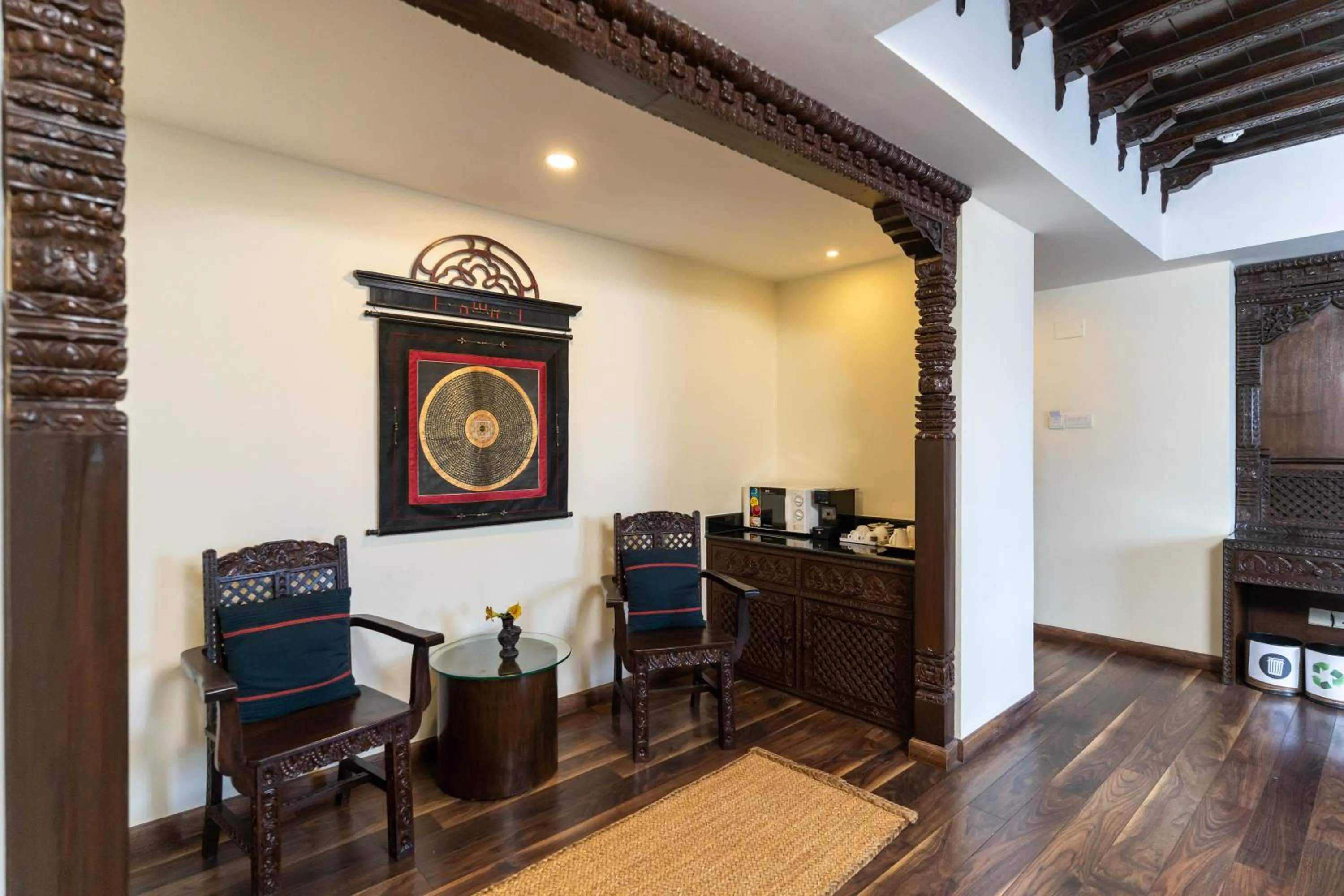 Living room in Hotel Shambala