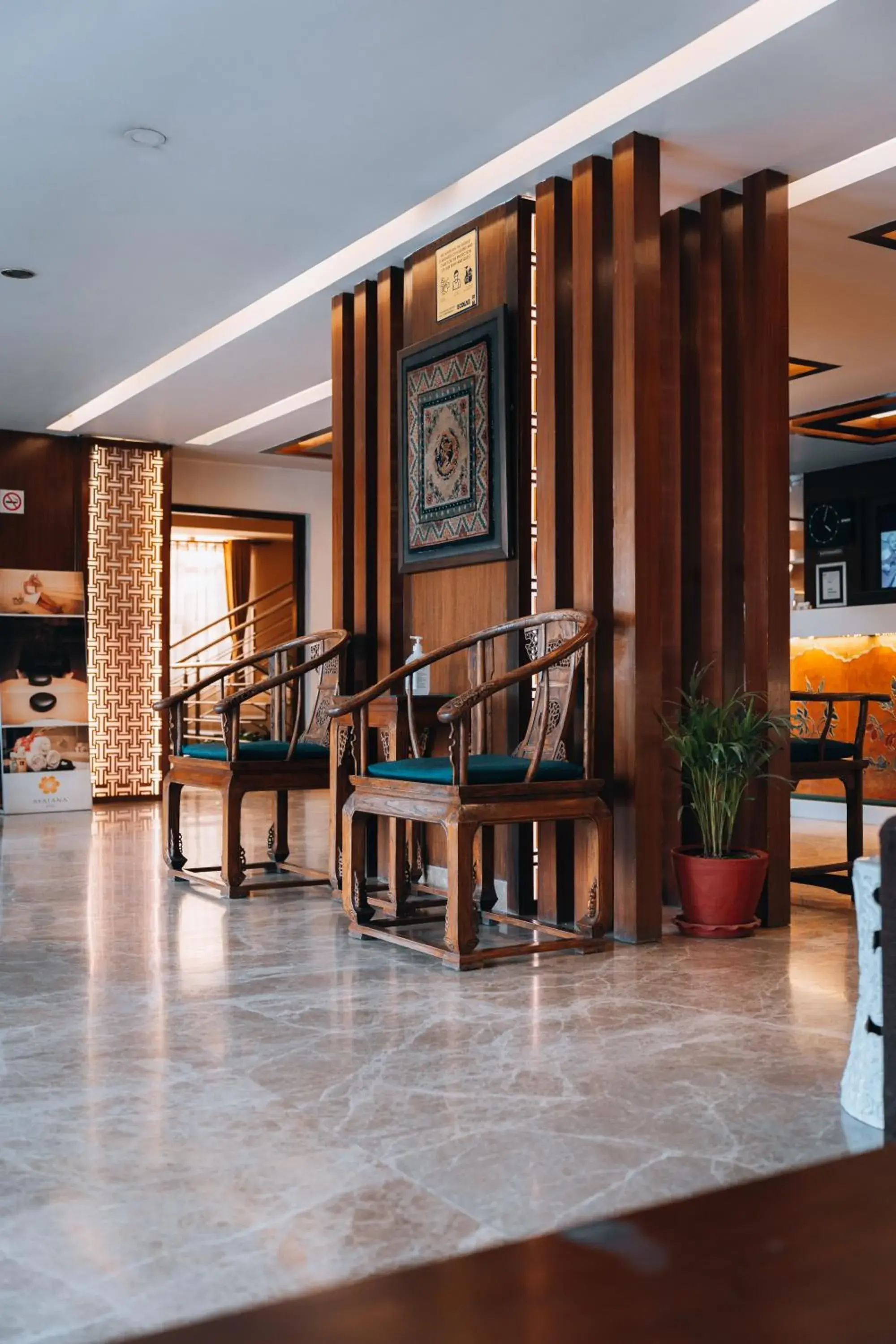 Lobby or reception in Hotel Shambala Lobby or reception in Hotel Shambala