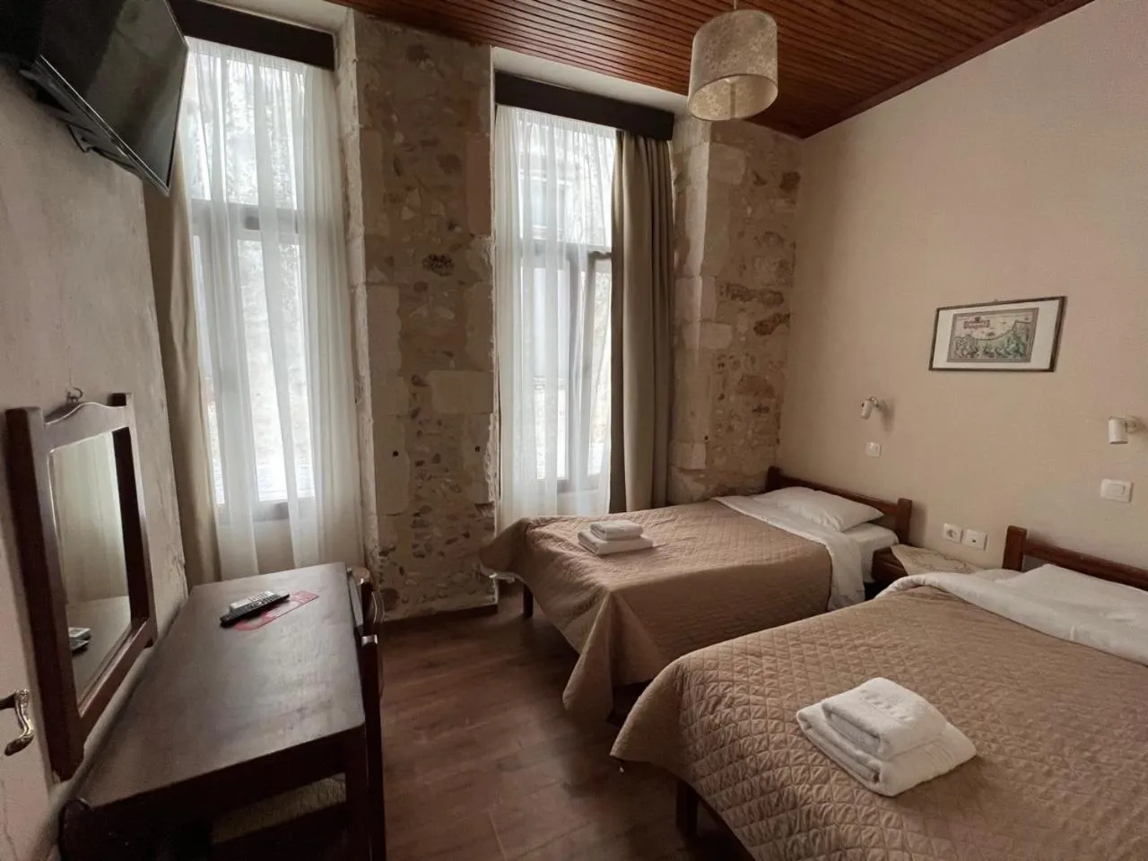Photo of the whole room, Bed in Rethymno House
