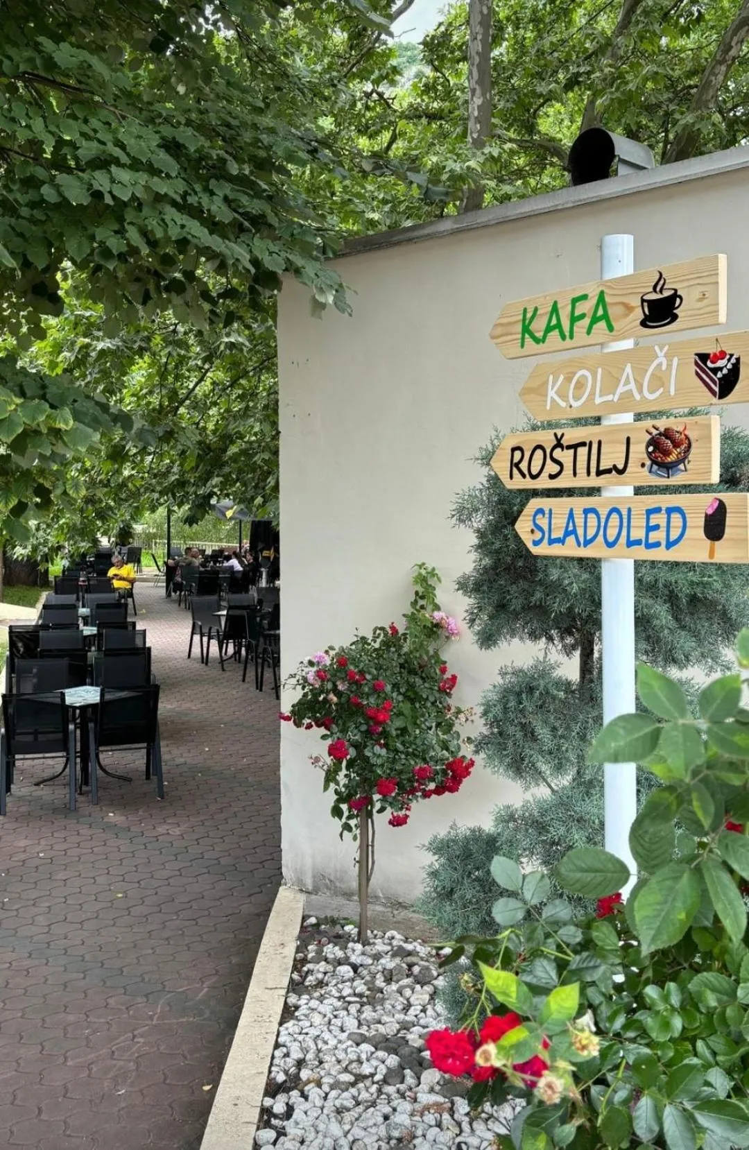 Garden view in Hotel Višegrad