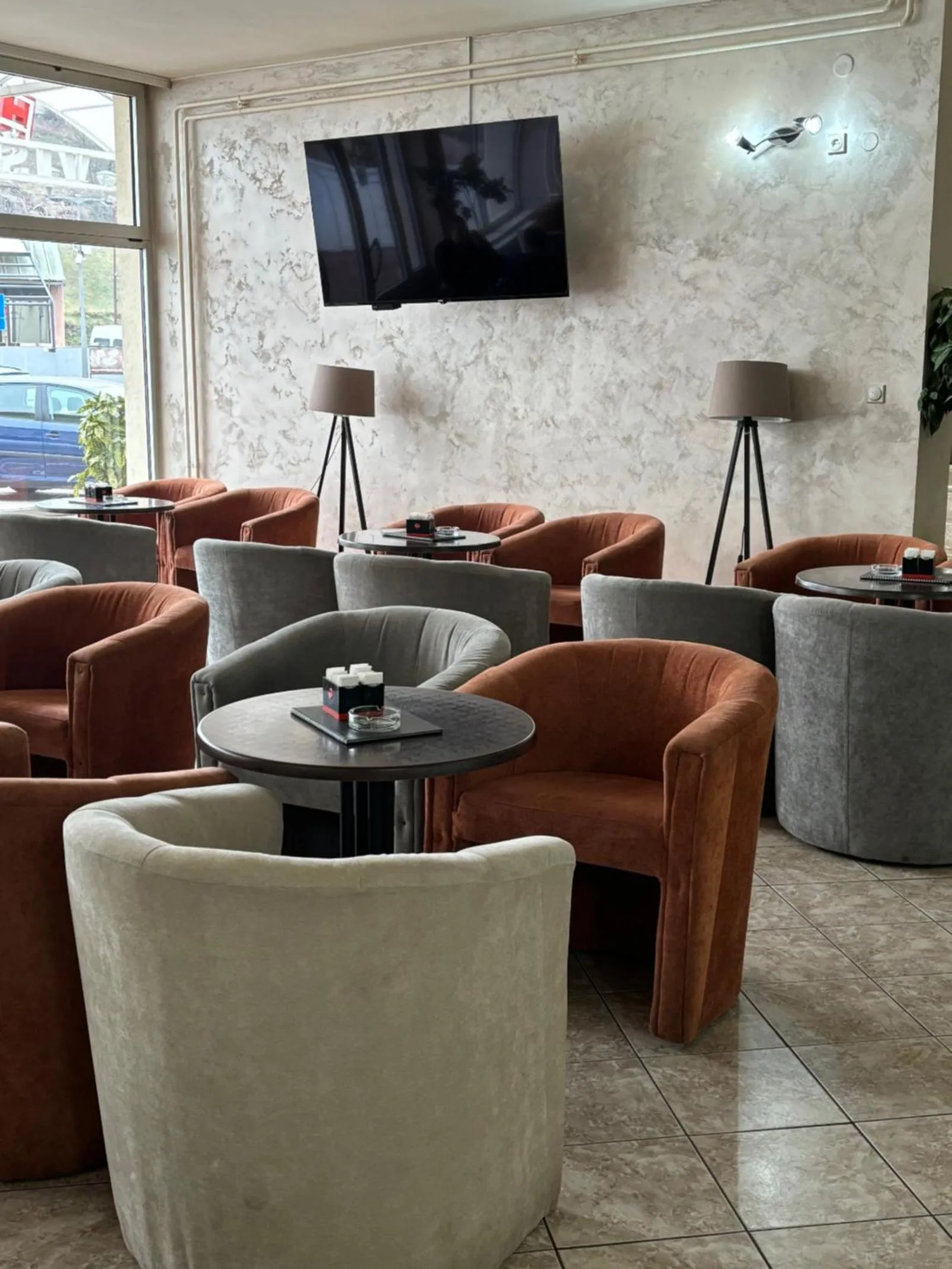 Seating area in Hotel Višegrad