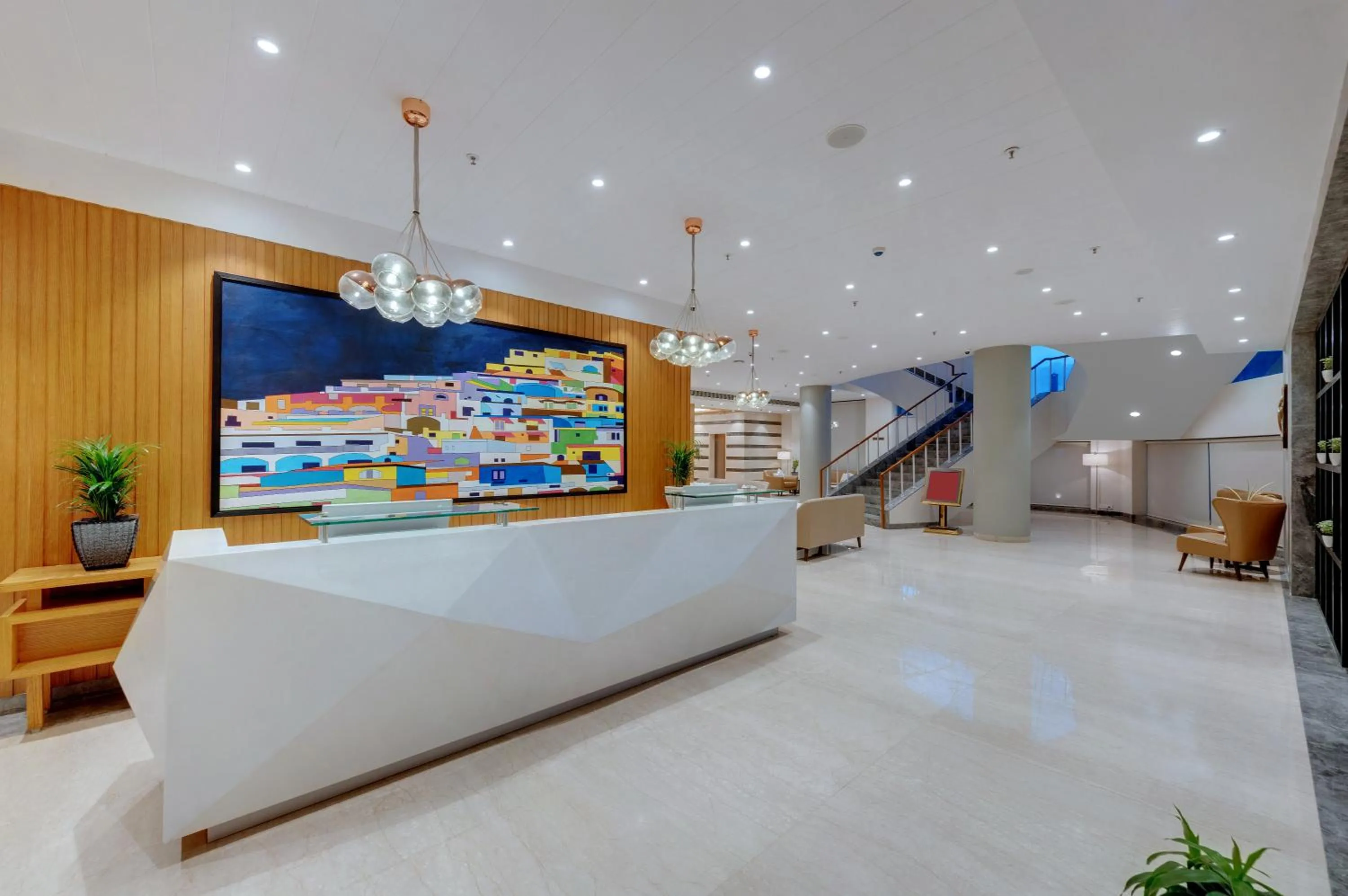 Lobby or reception in The Fern Residency Turbhe