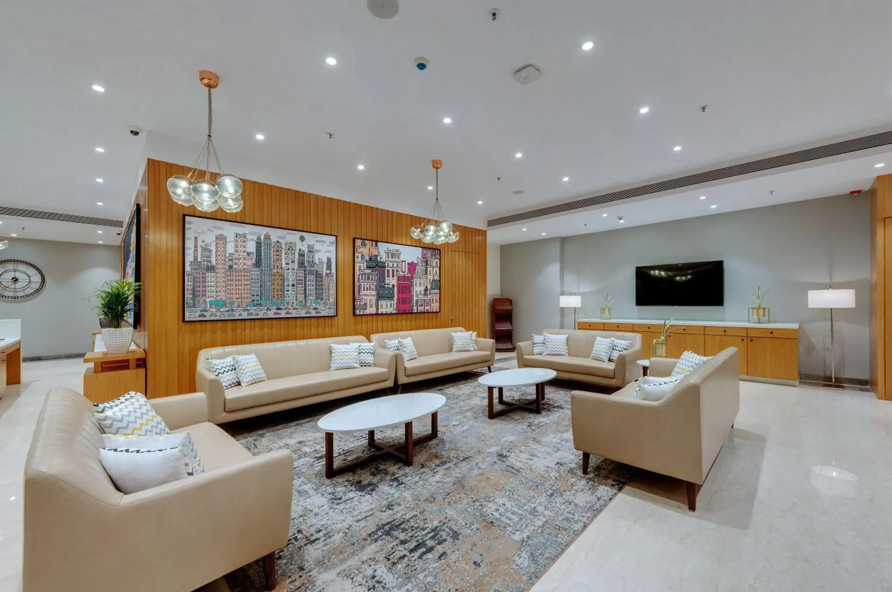 Lobby or reception in The Fern Residency Turbhe Lobby or reception in The Fern Residency Turbhe