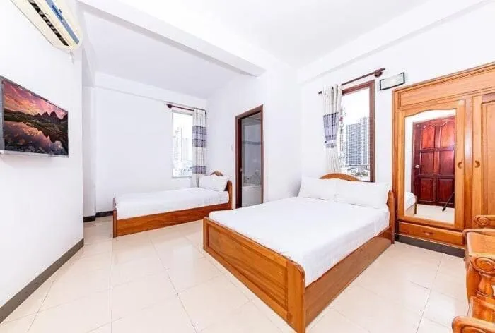 Bed in Minh Cat Hotel