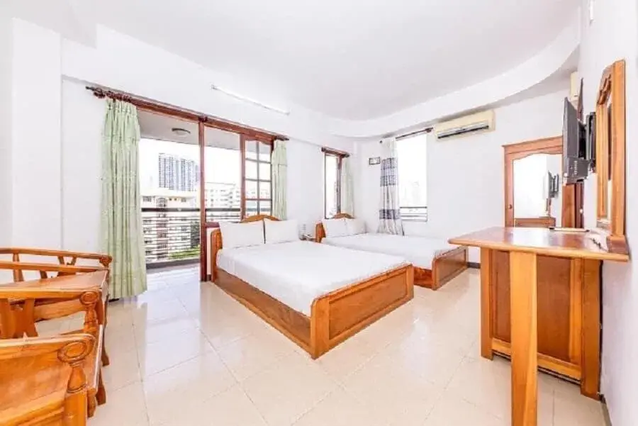 Bed in Minh Cat Hotel Bed in Minh Cat Hotel