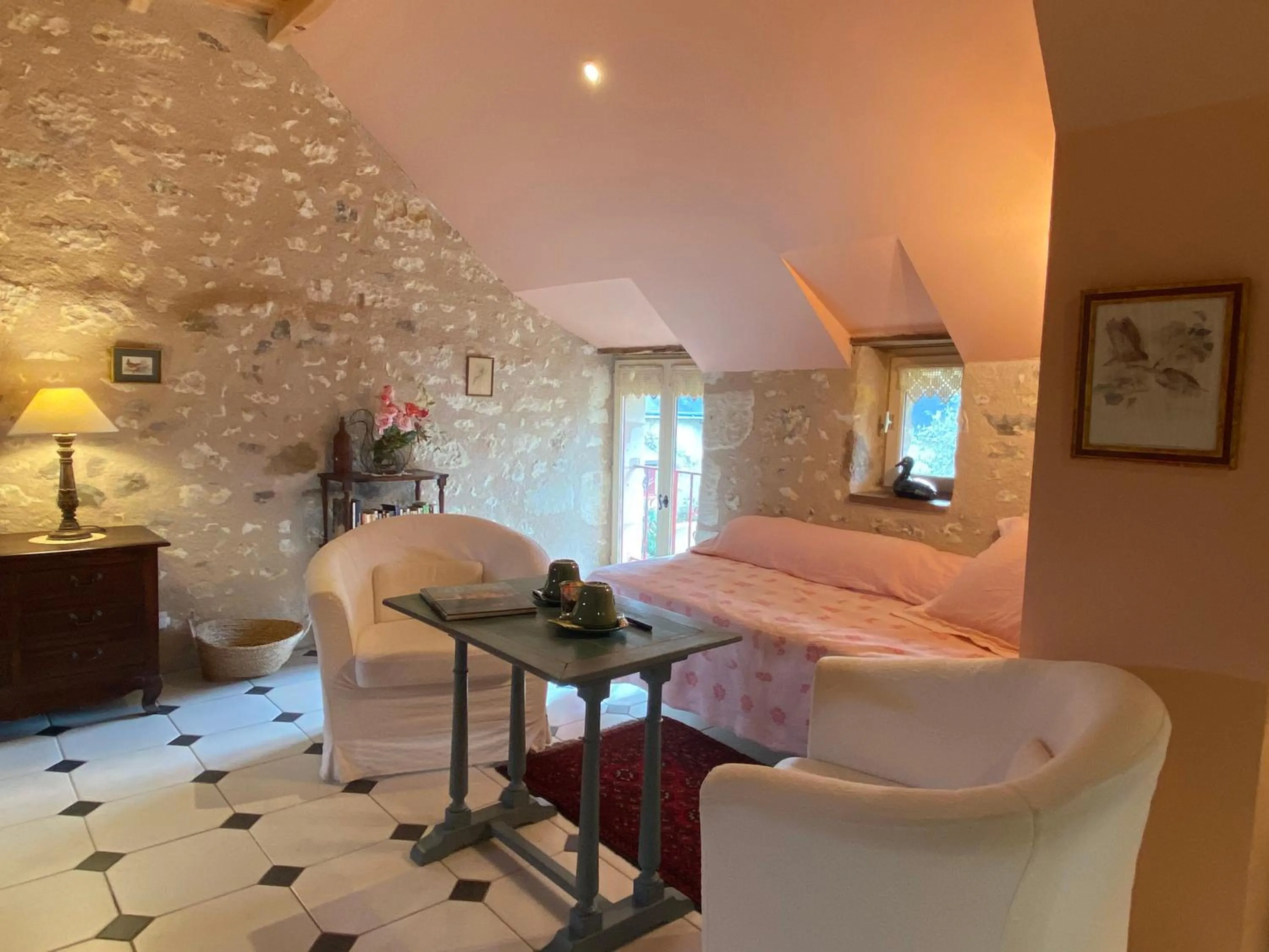 Bed in Chambres d'Hôtes Les Bournais - Le Clos Milady