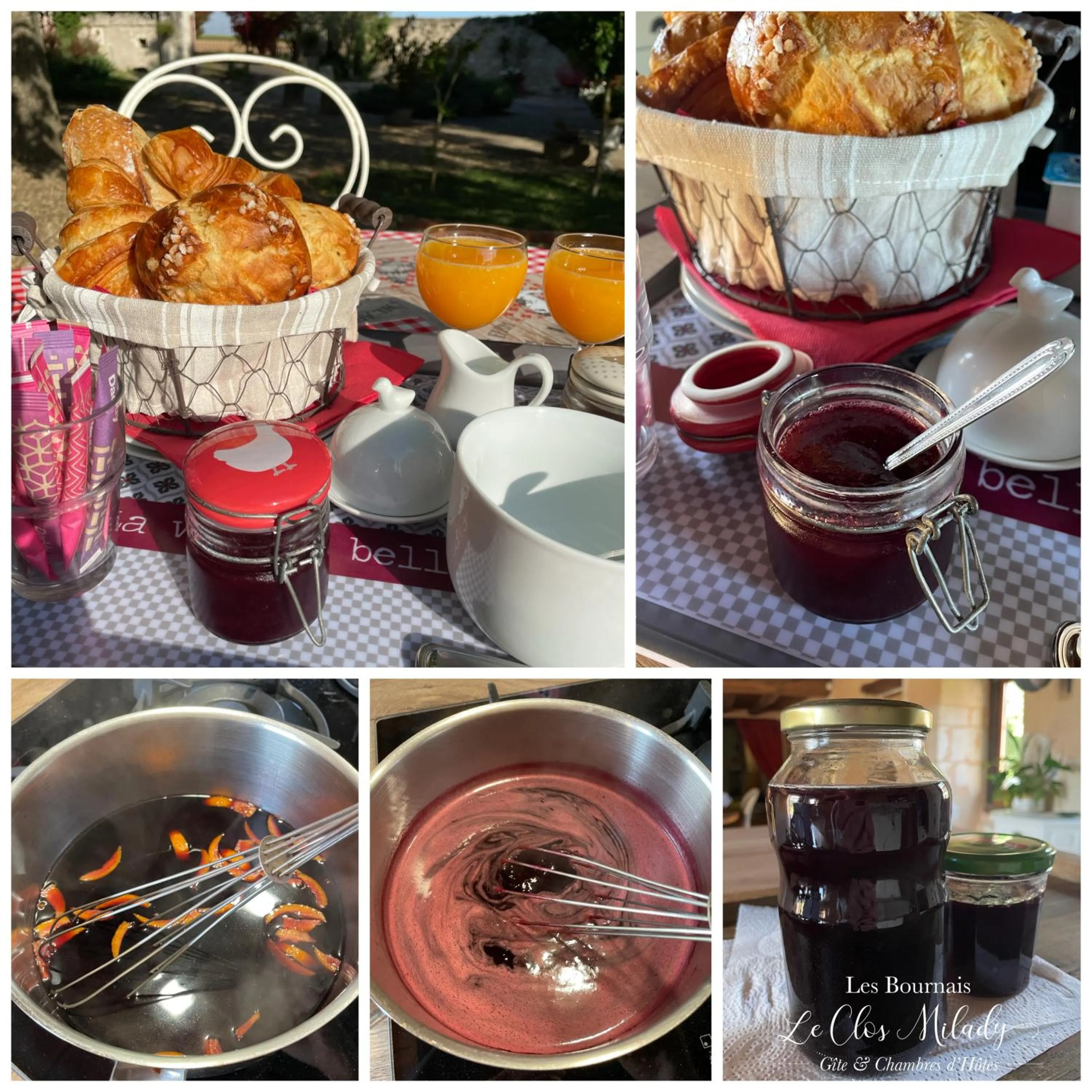 Breakfast in Chambres d'Hôtes Les Bournais - Le Clos Milady