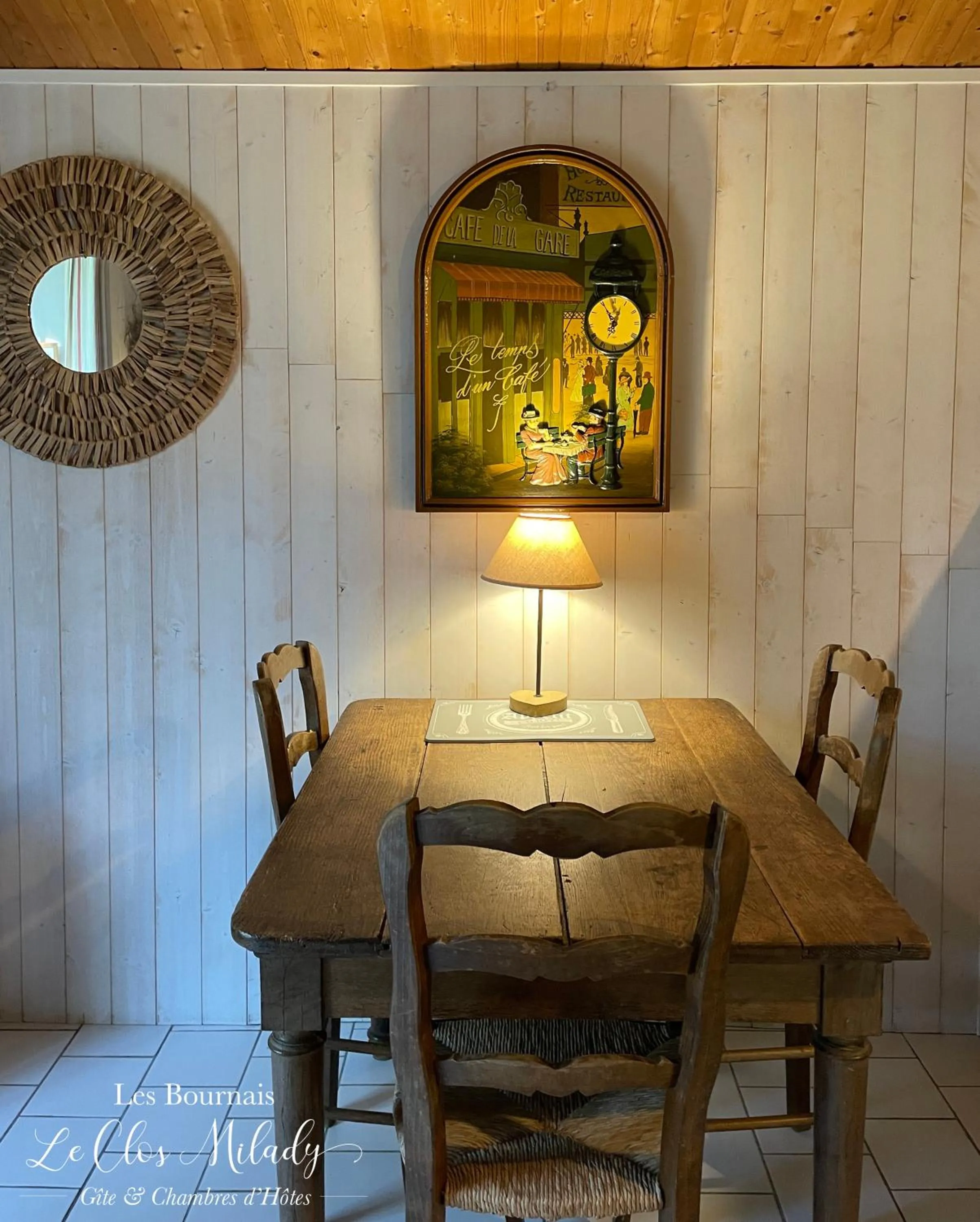 Decorative detail in Chambres d'Hôtes Les Bournais - Le Clos Milady