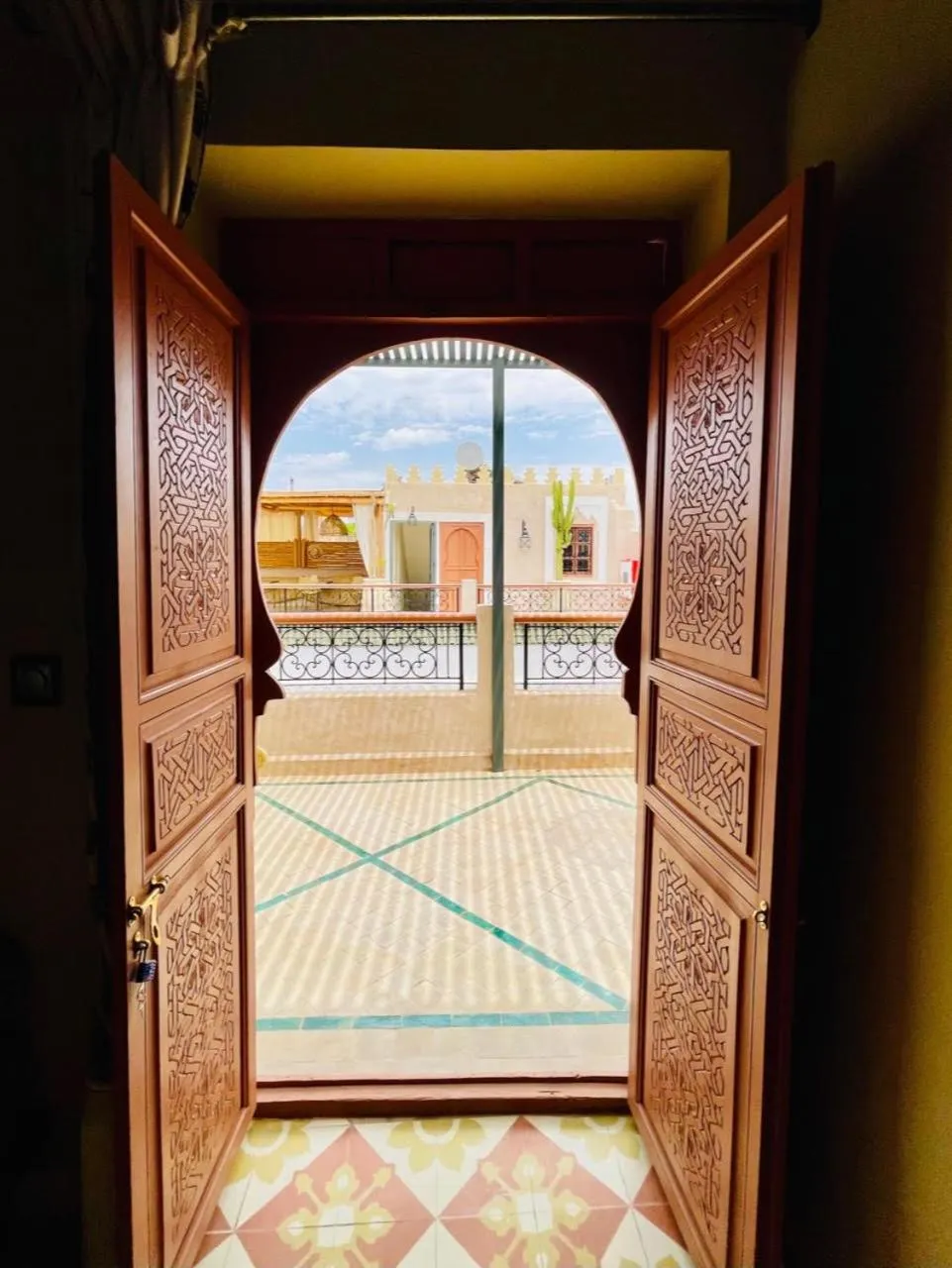 Balcony/Terrace in Riad Ksar Al Amal & Spa