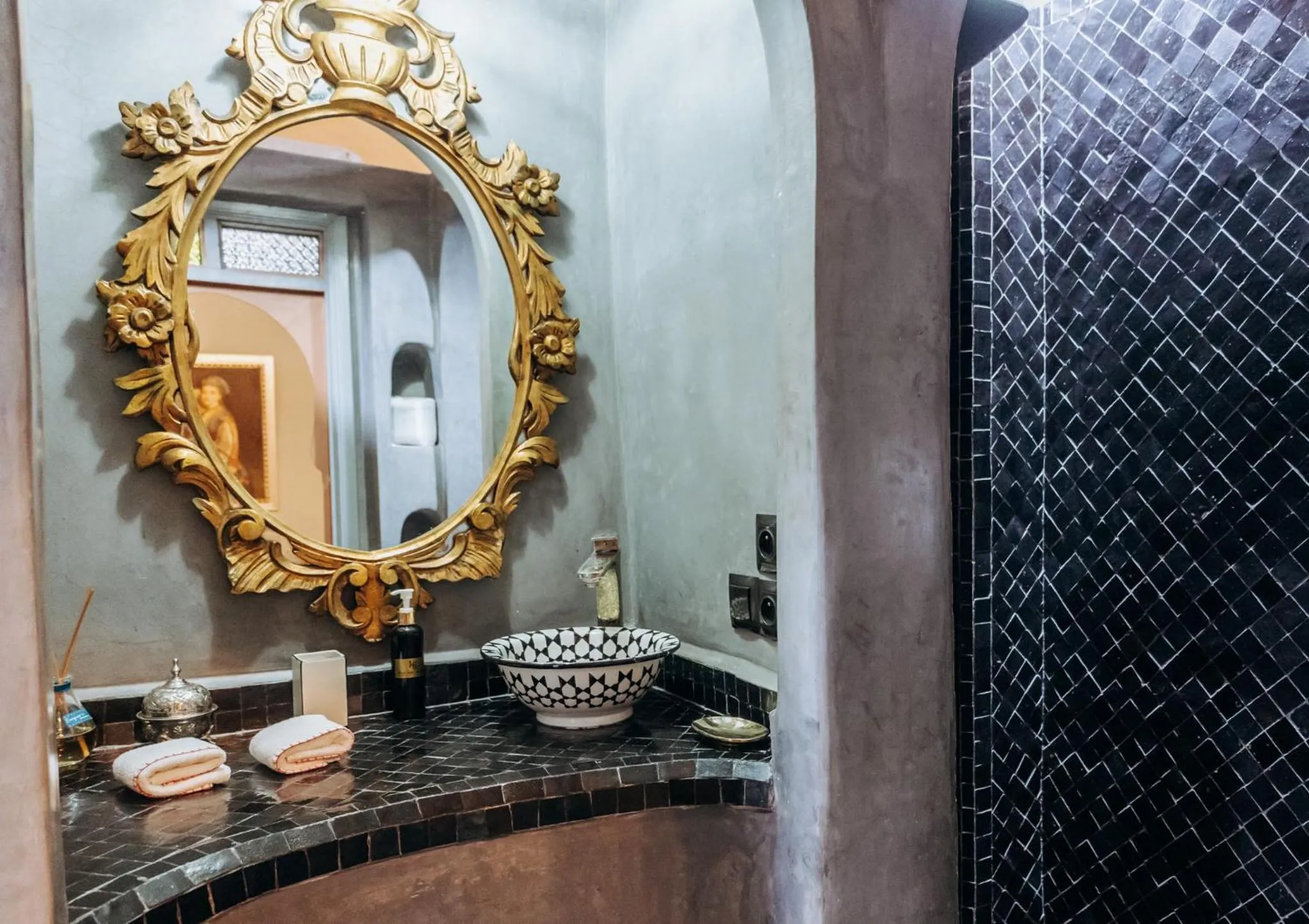 Bathroom in Riad Ksar Al Amal & Spa