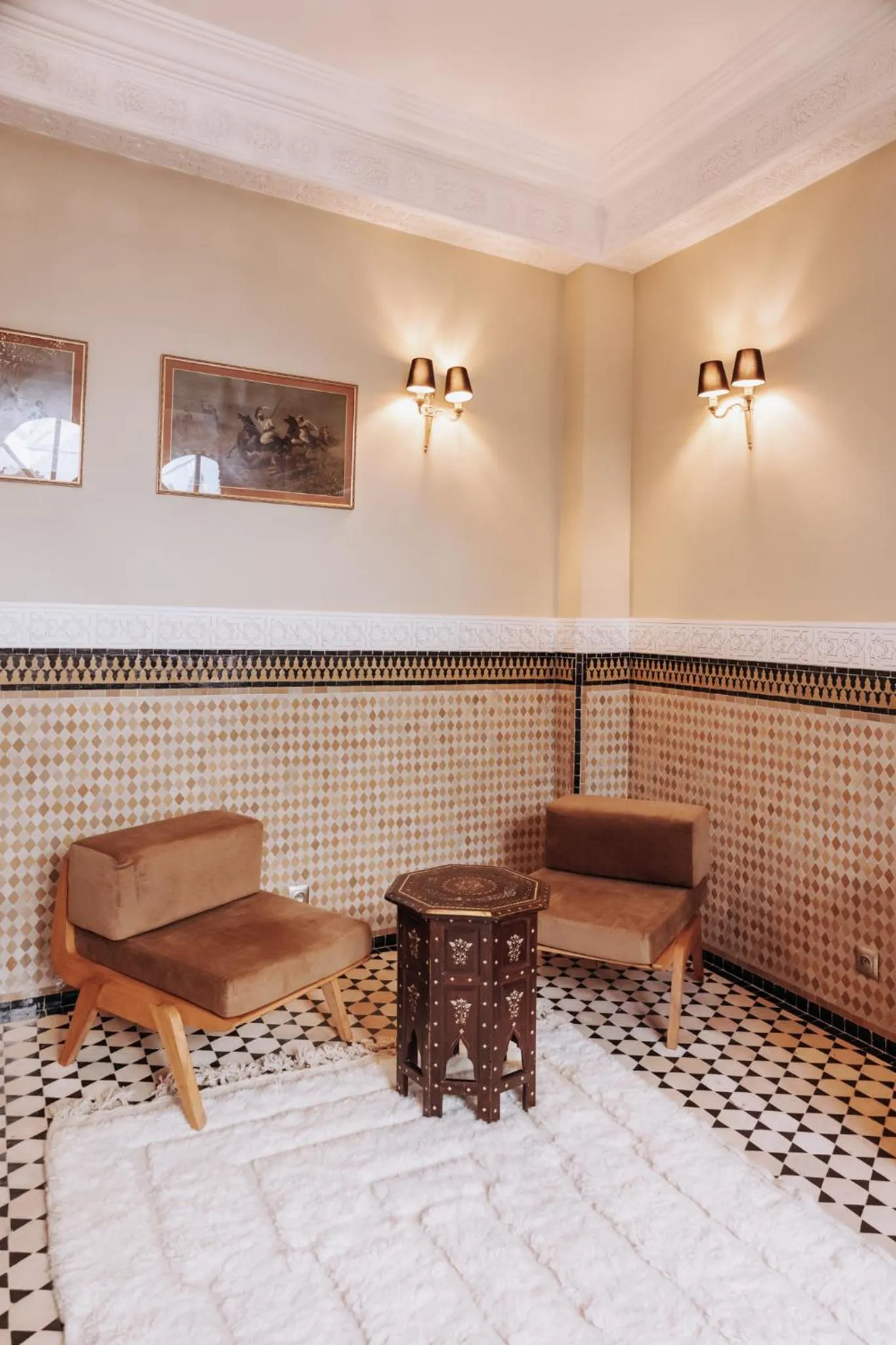 Seating area in Riad Ksar Al Amal & Spa