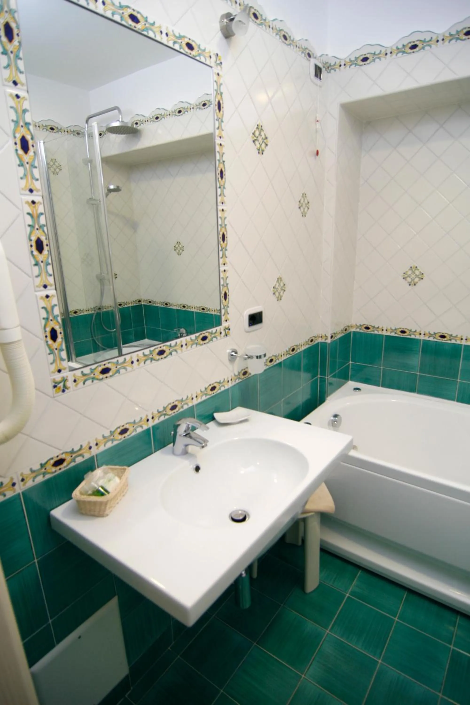 Bathroom in Hotel Due Torri