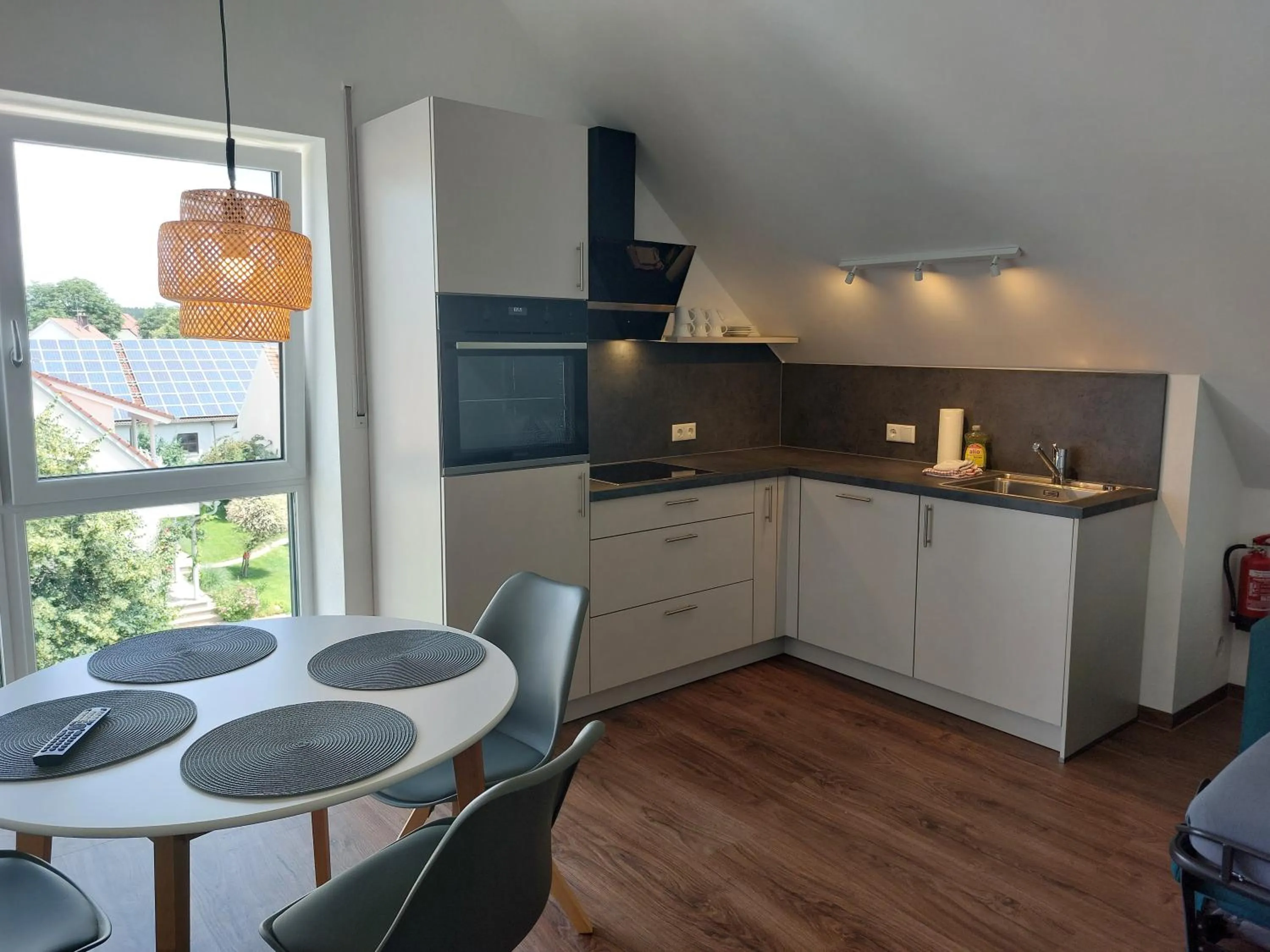 Kitchen or kitchenette in Lohauserhof - Biohof und Hotel