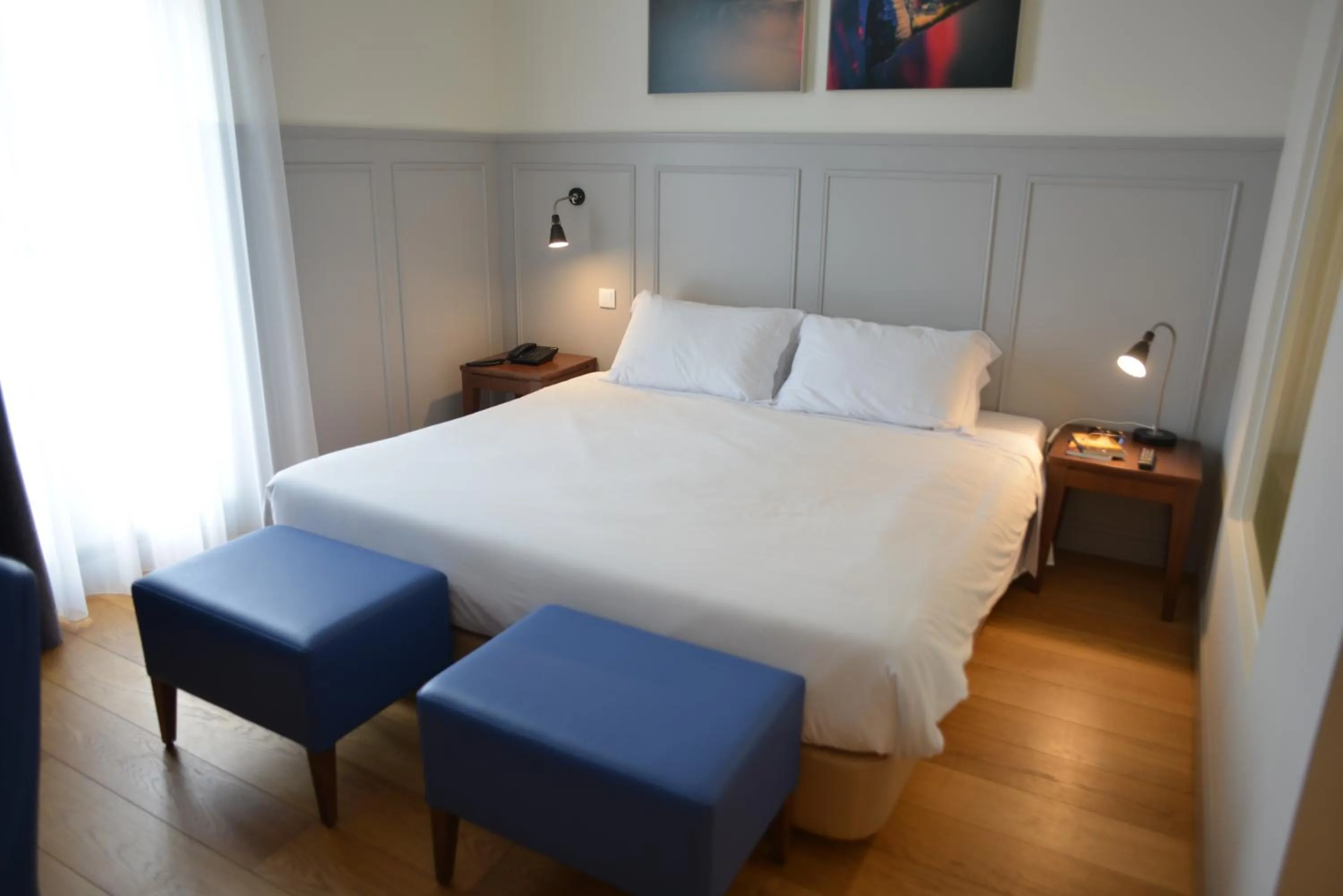 Bedroom, Bed in Charming Blue