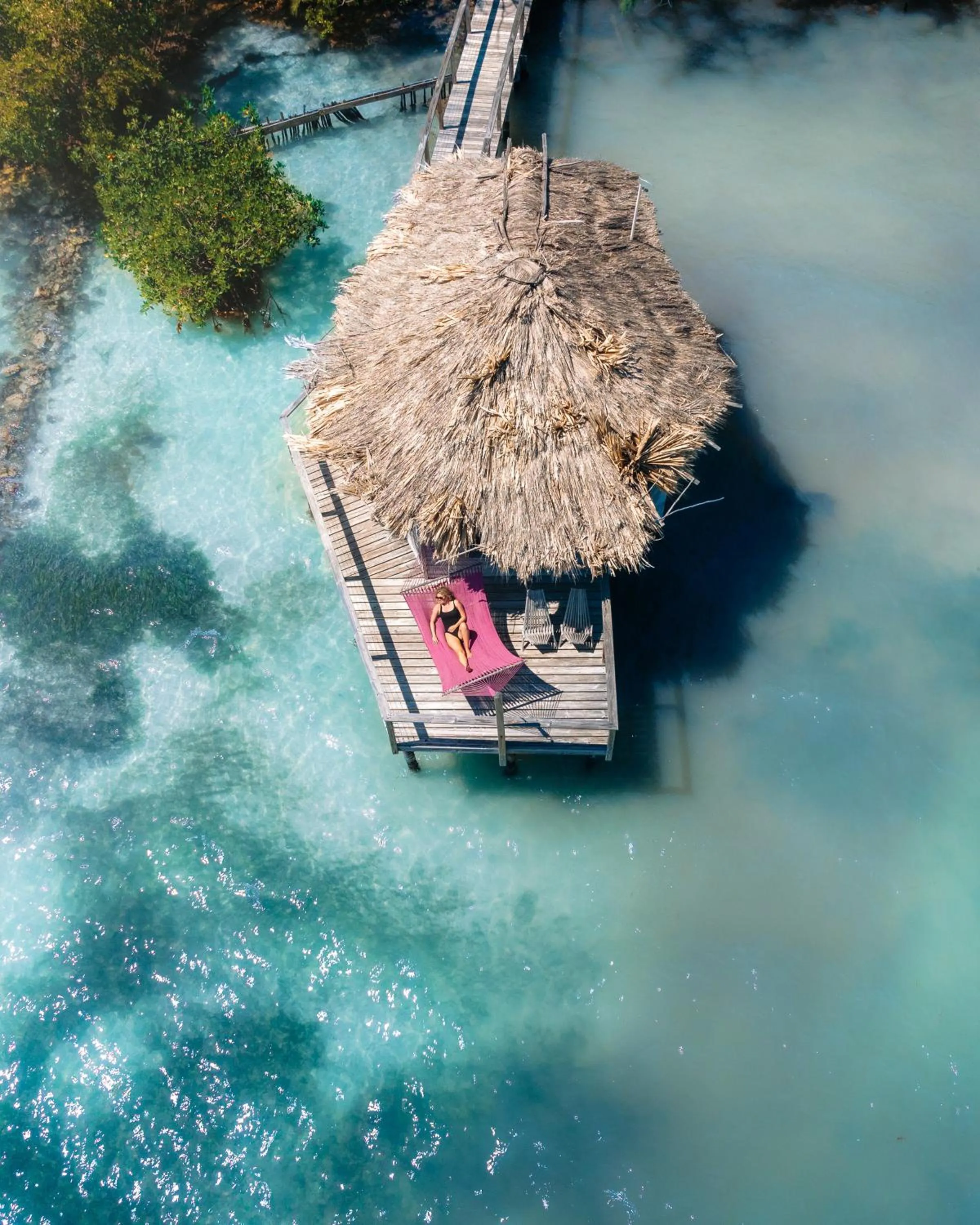 Sea view in Thatch Caye Resort a Muy'Ono Resort