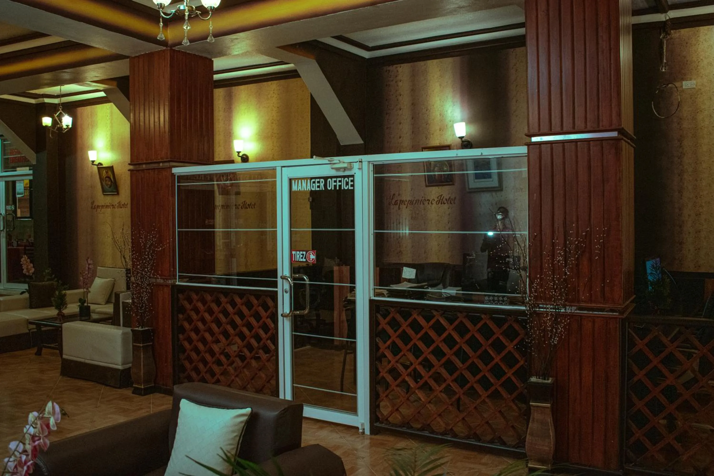 Off site in La Pepiniere Hotel