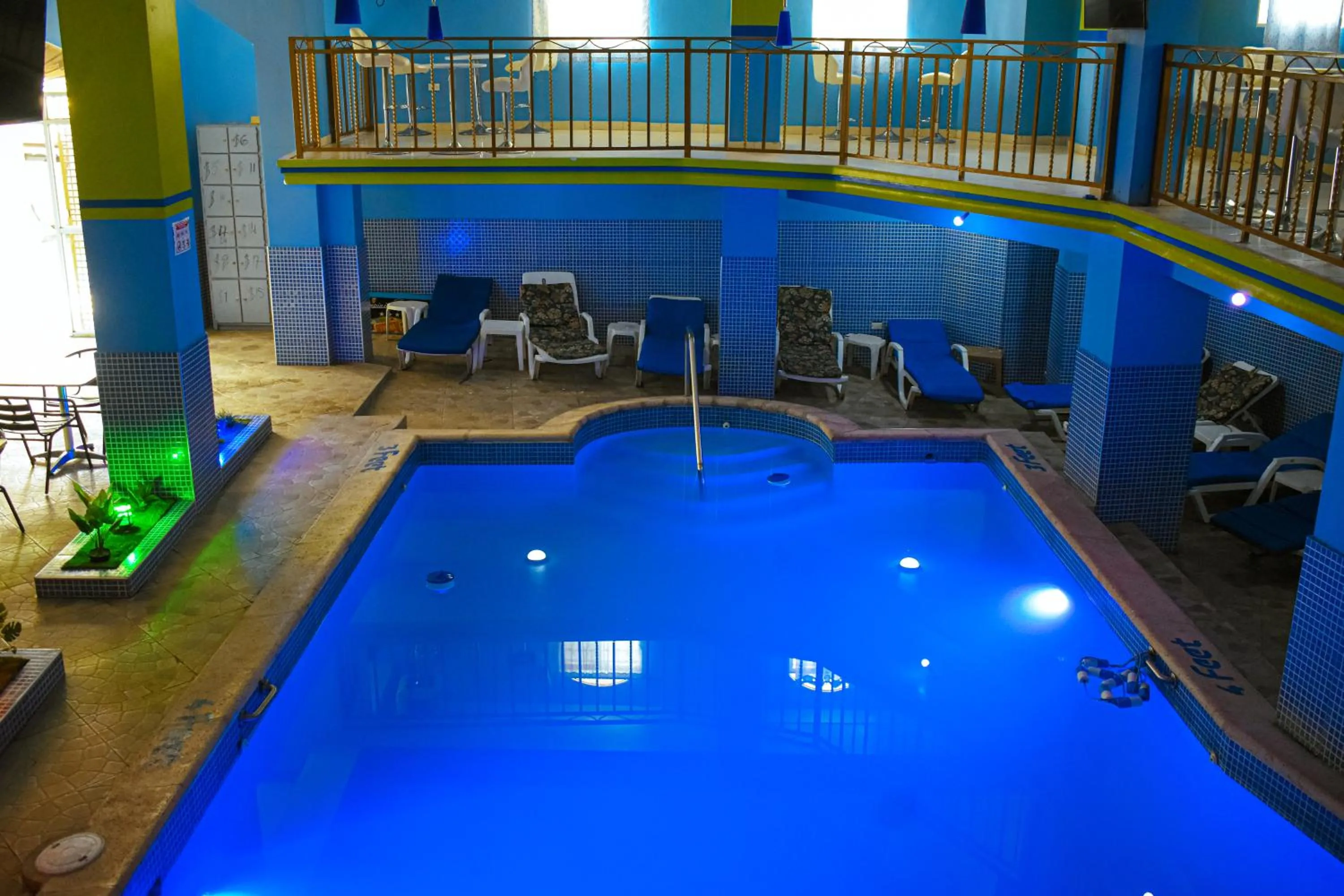 Pool view in La Pepiniere Hotel