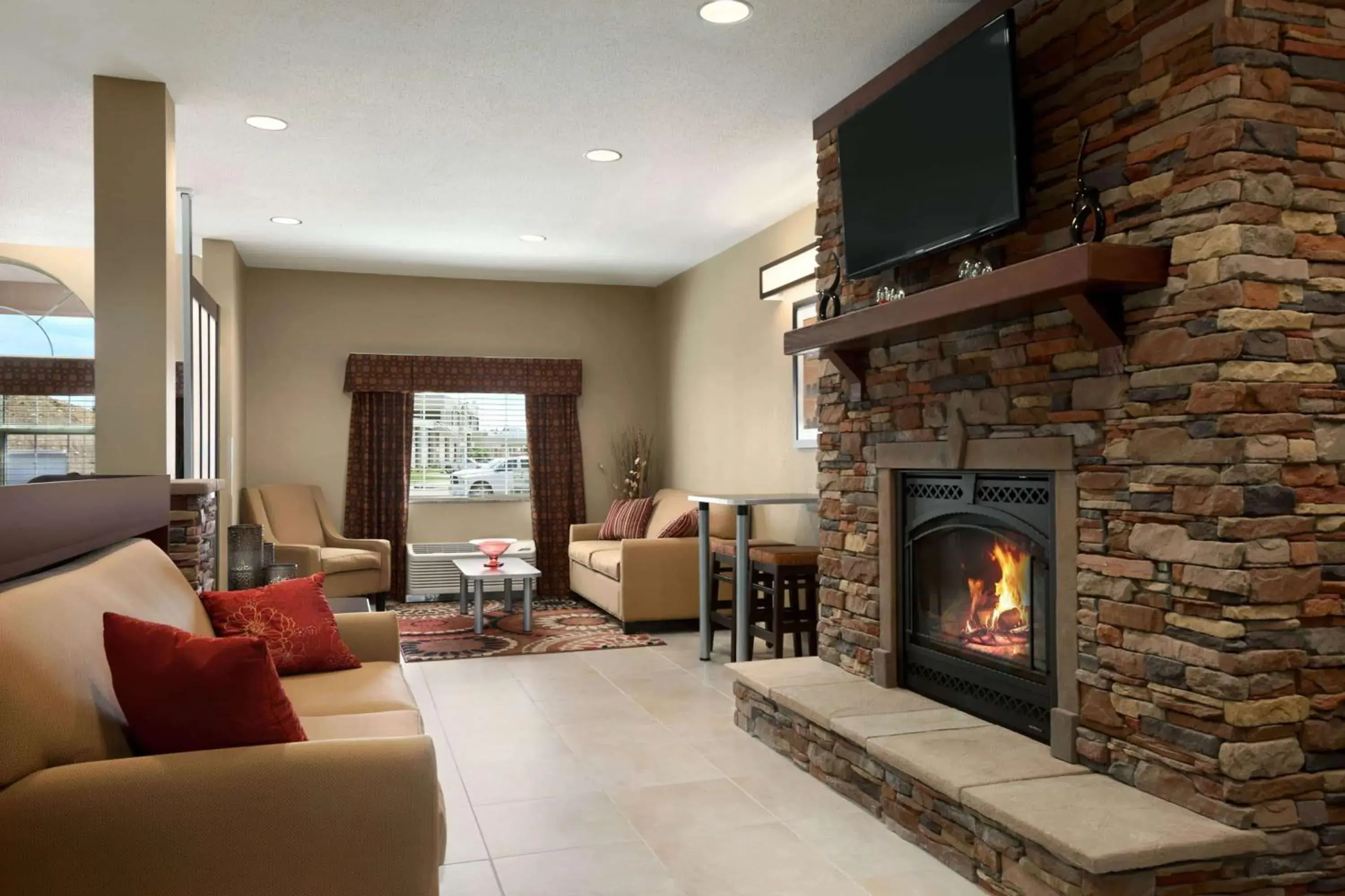 Lobby or reception in Microtel Inn & Suites by Wyndham St Clairsville - Wheeling Lobby or reception in Microtel Inn & Suites by Wyndham St Clairsville - Wheeling