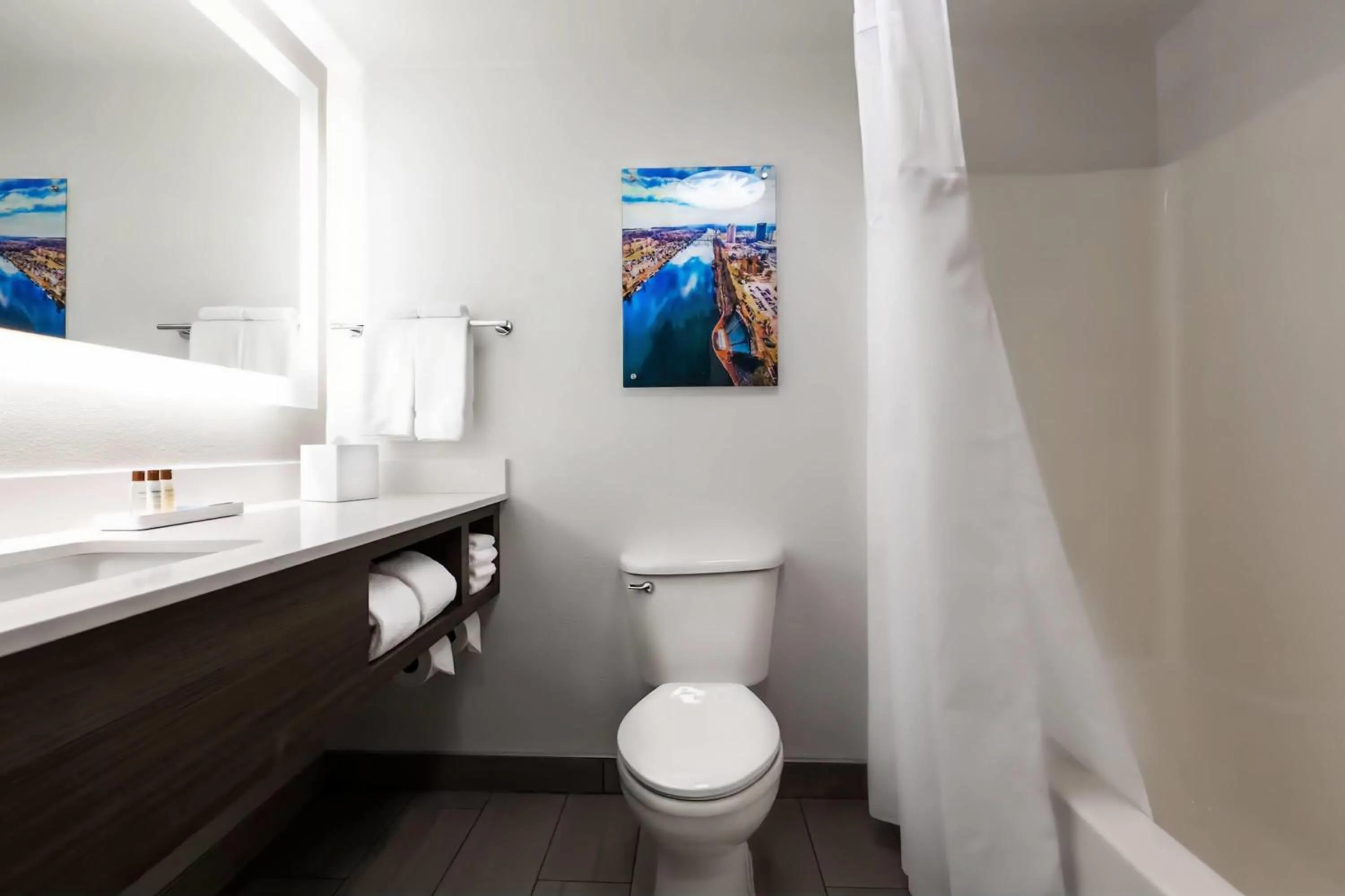 Bathroom in Wingate Augusta Washington Road by Wyndham