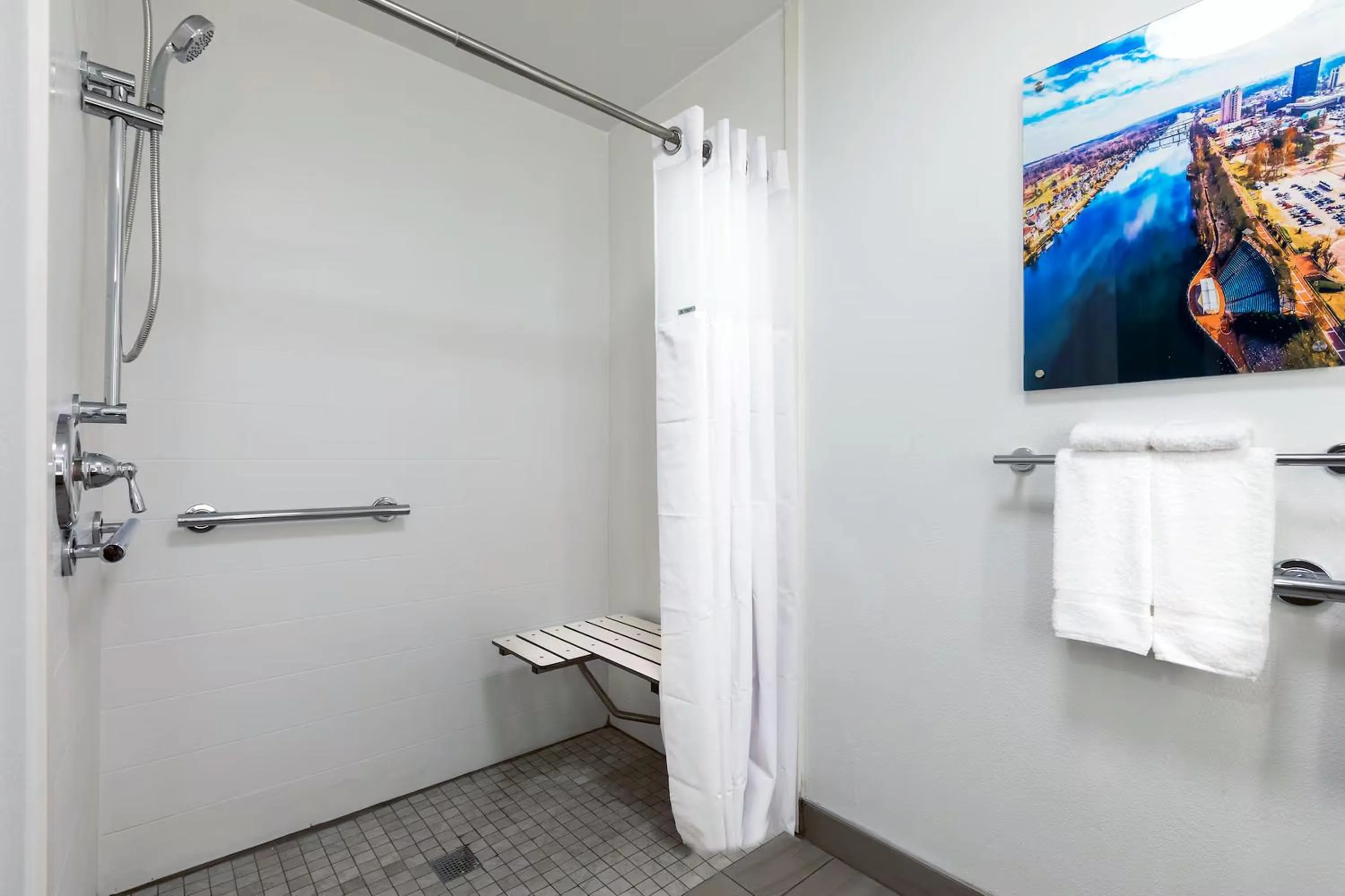 Shower in Wingate Augusta Washington Road by Wyndham