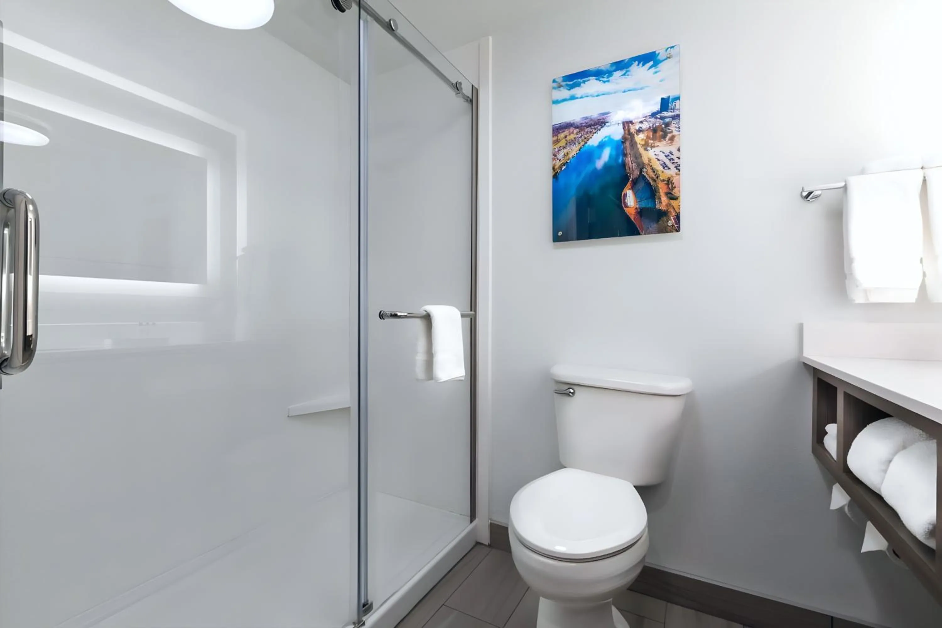 Shower in Wingate Augusta Washington Road by Wyndham