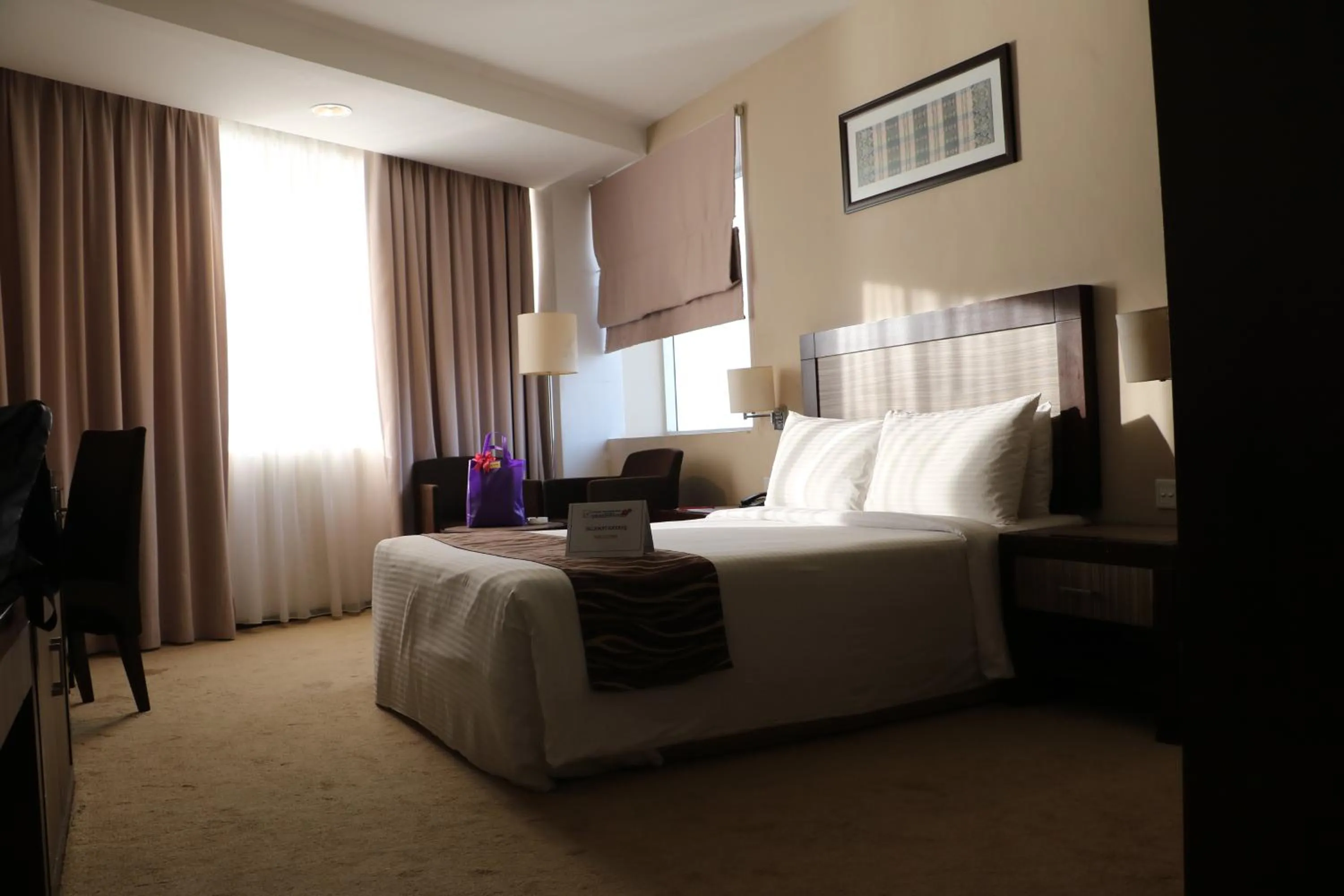 Bed in Hotel Felda Residence Kuala Terengganu