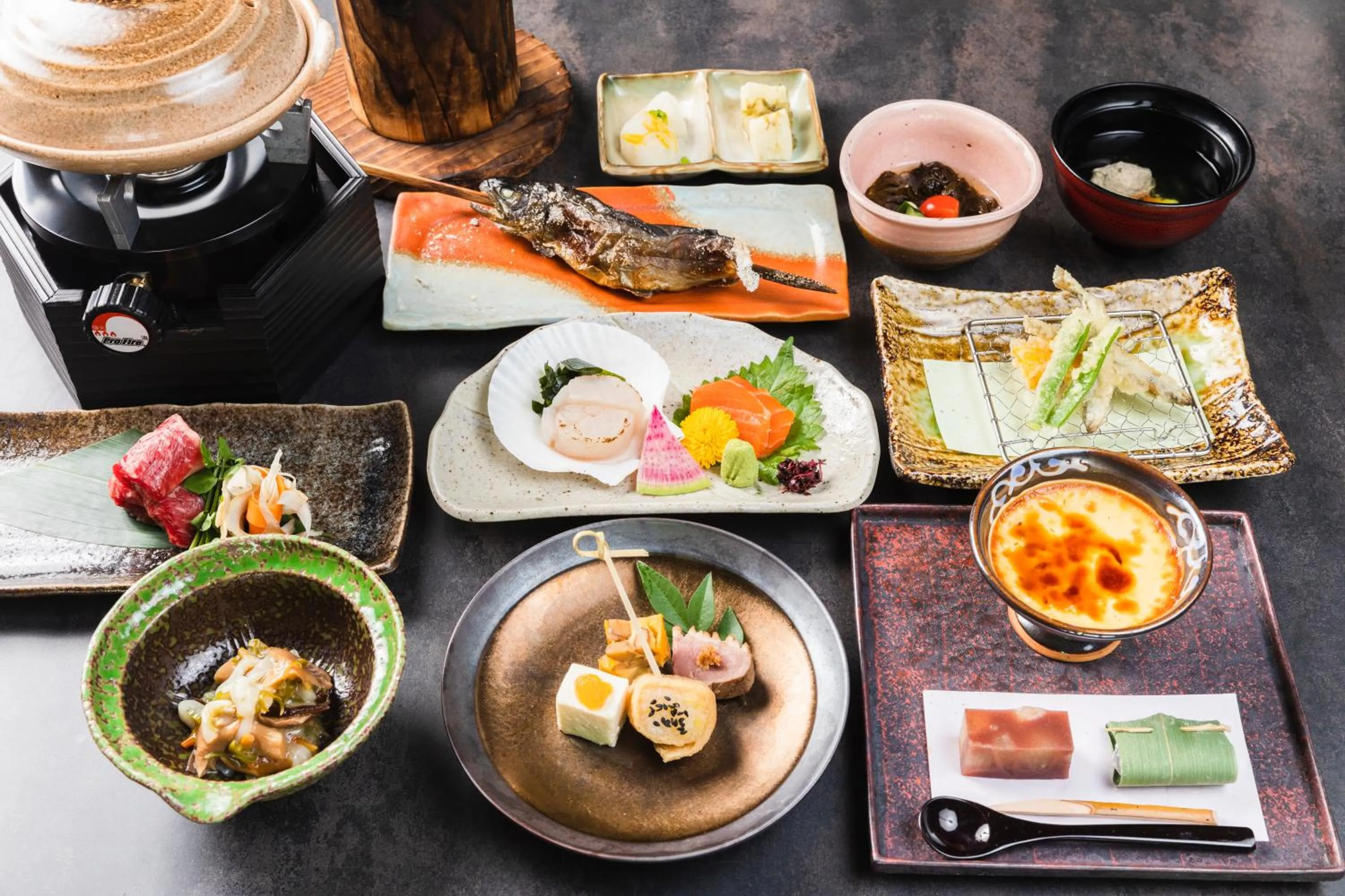 Food close-up in Tsuta Onsen Ryokan