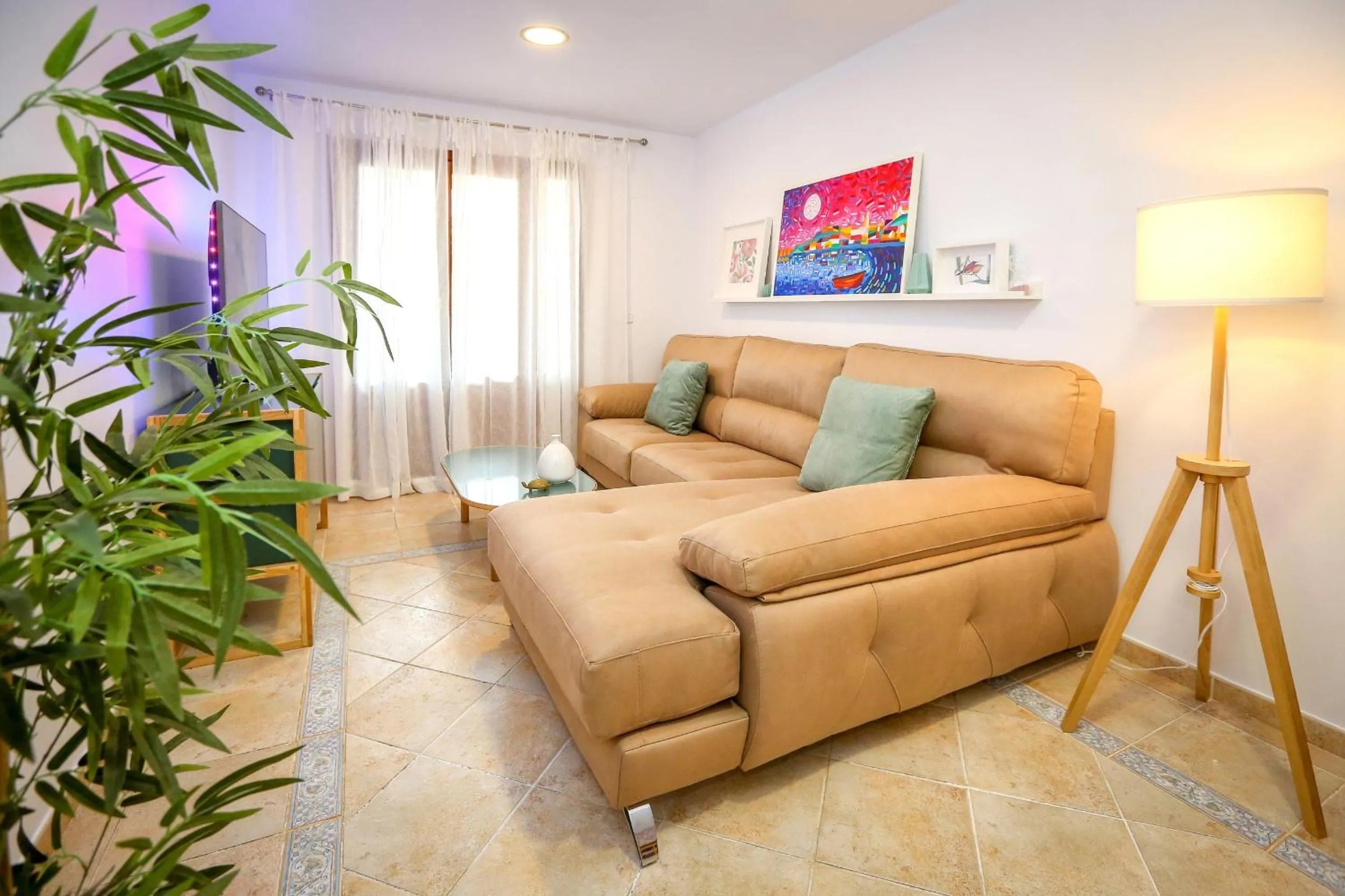 Living room in Pura Villa- Buganvillas Ayamonte