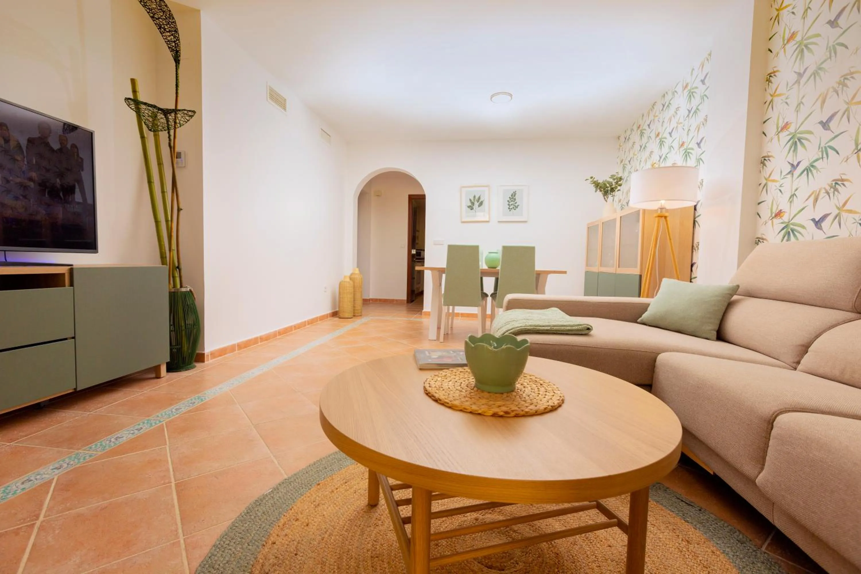 Living room in Pura Villa- Buganvillas Ayamonte