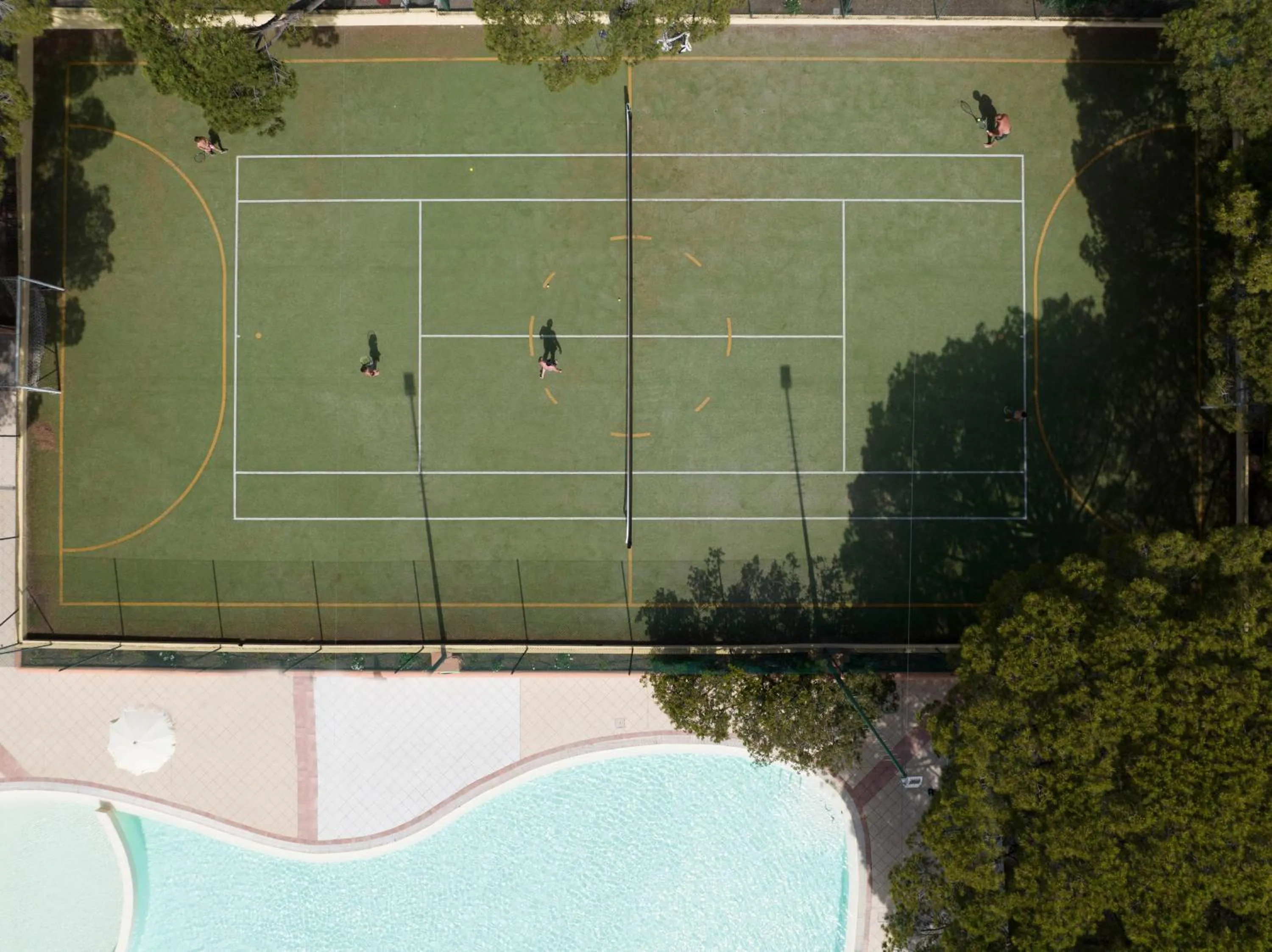 Tennis court in Club Hotel Marina Seada Beach