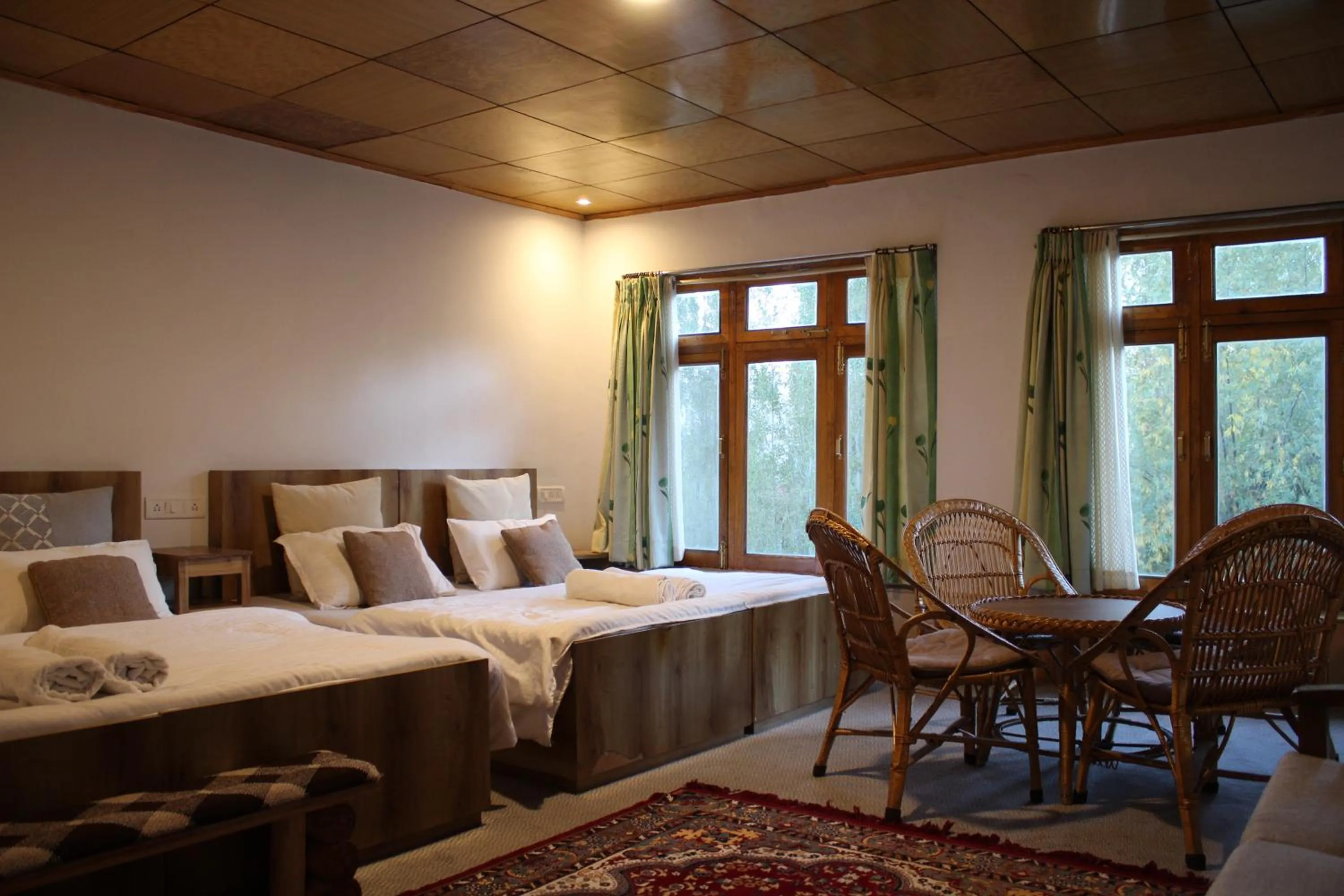 Bed in Karma Lodge Leh