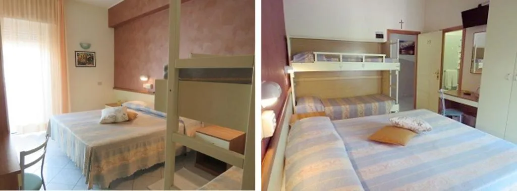 Bed in Hotel Solidea