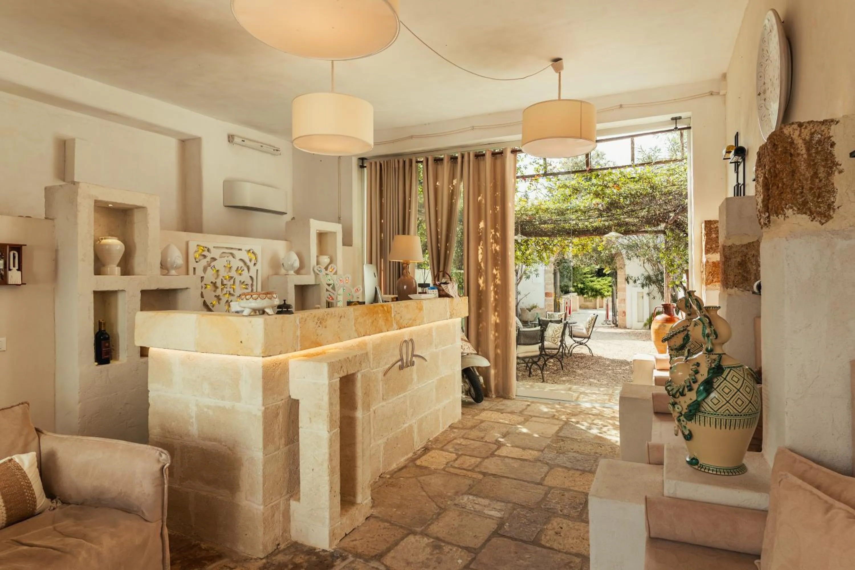 Lobby or reception in Masseria Messapia Wine Resort & Spa Salento