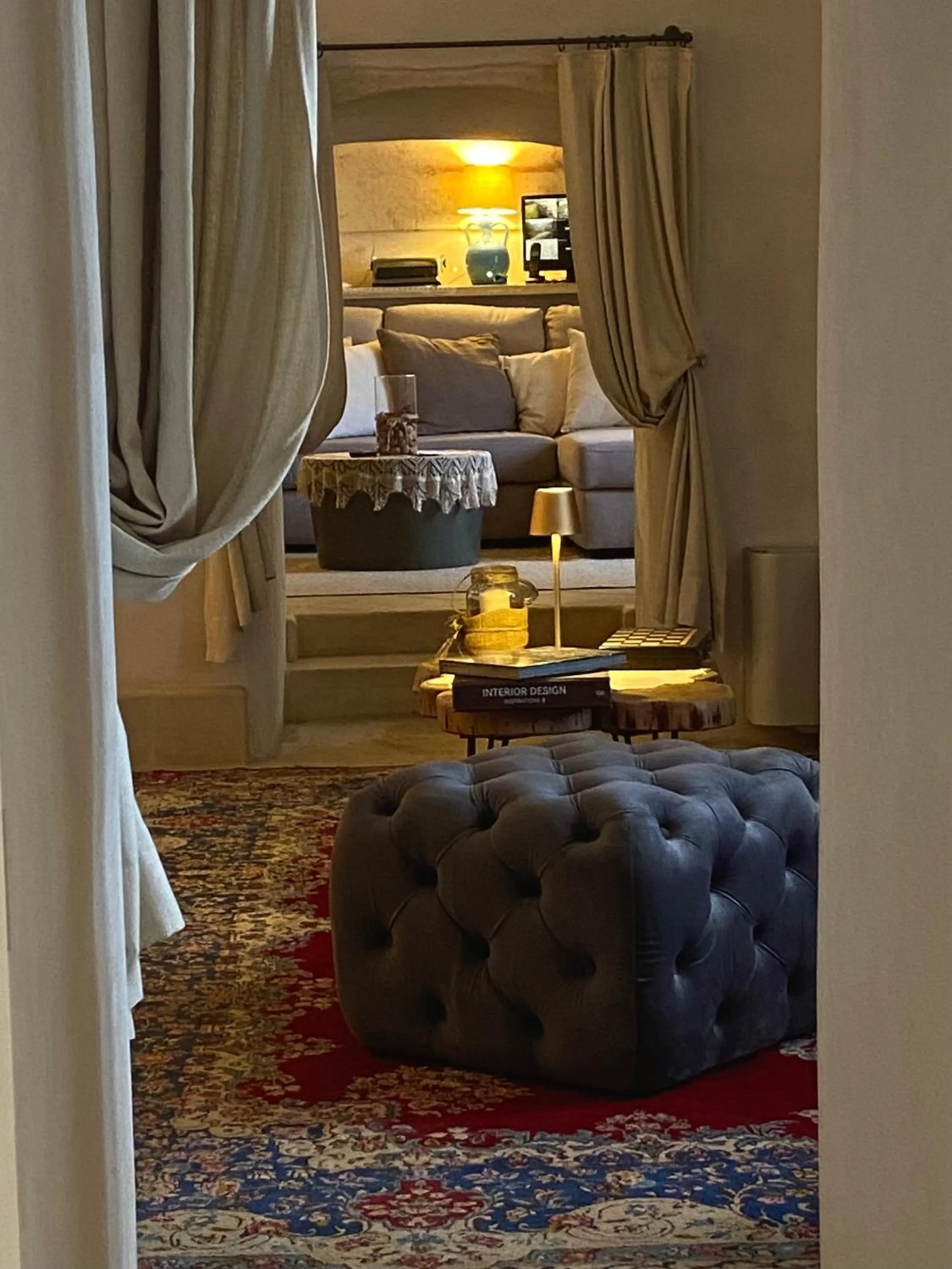 Communal lounge/ TV room in Masseria Messapia Wine Resort & Spa Salento