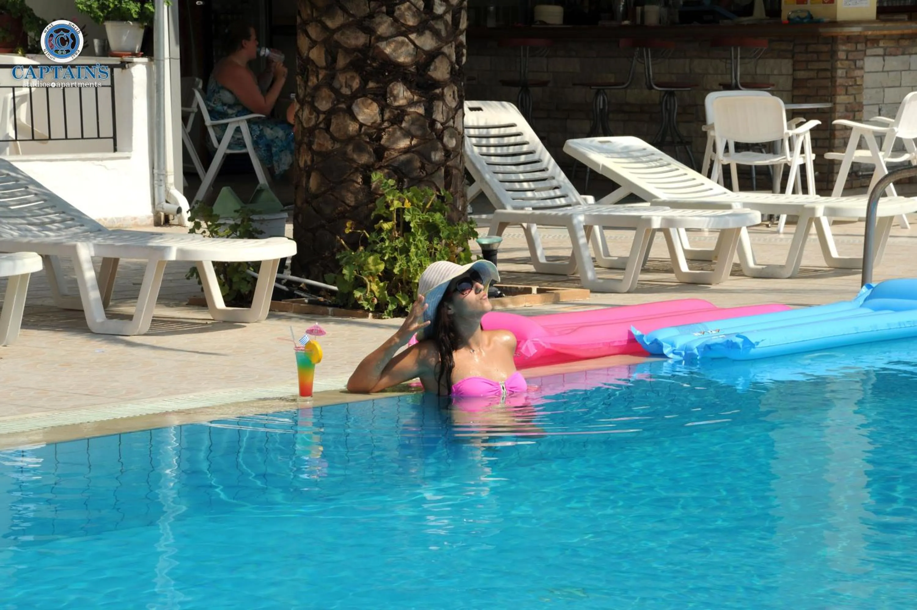 Swimming pool in Captains Studios & Apartments