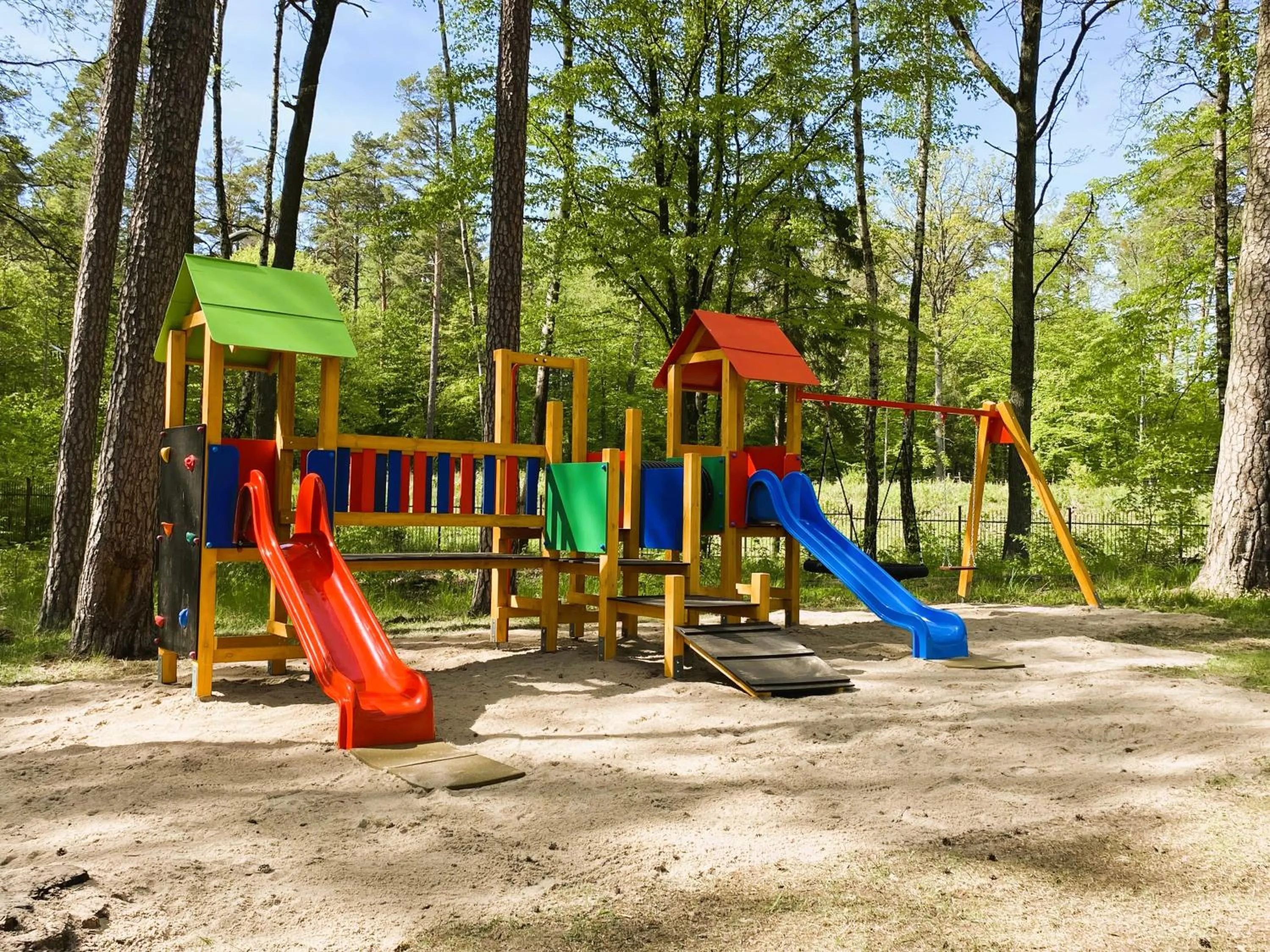 Children play ground in Ruciane Tarasy