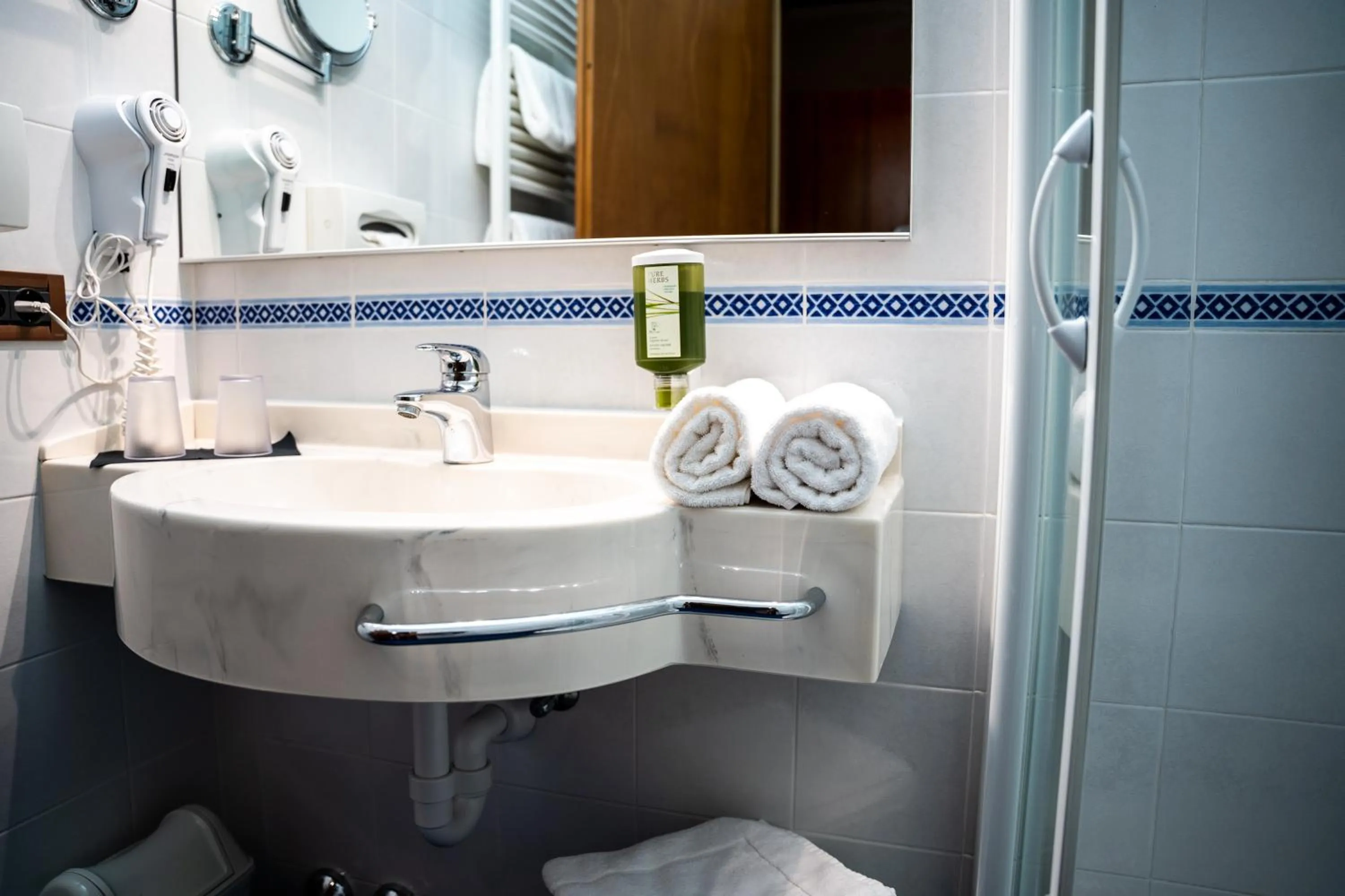 Bathroom in PanoramaHotel Penegal