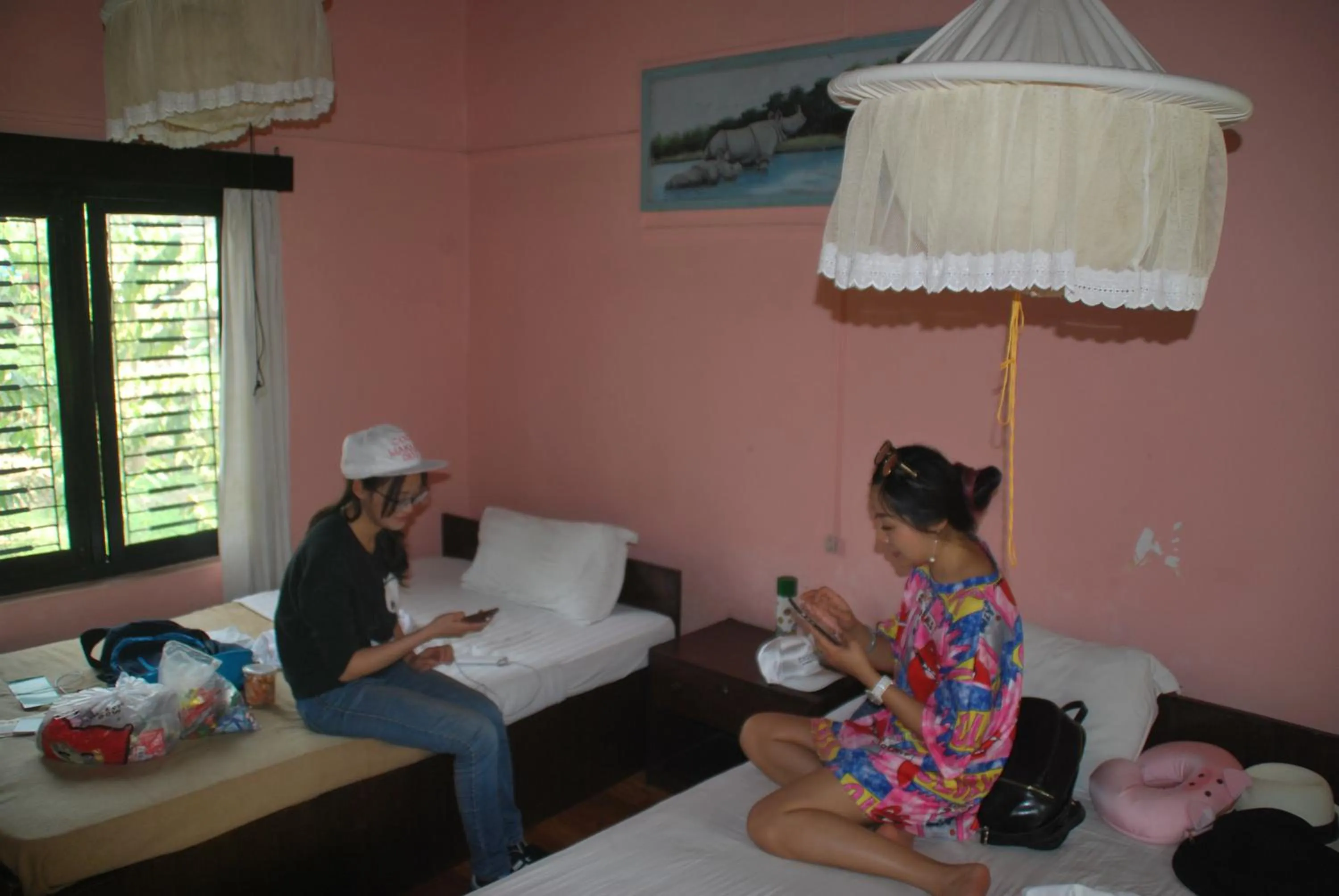 Bed in Chitwan Tiger Camp