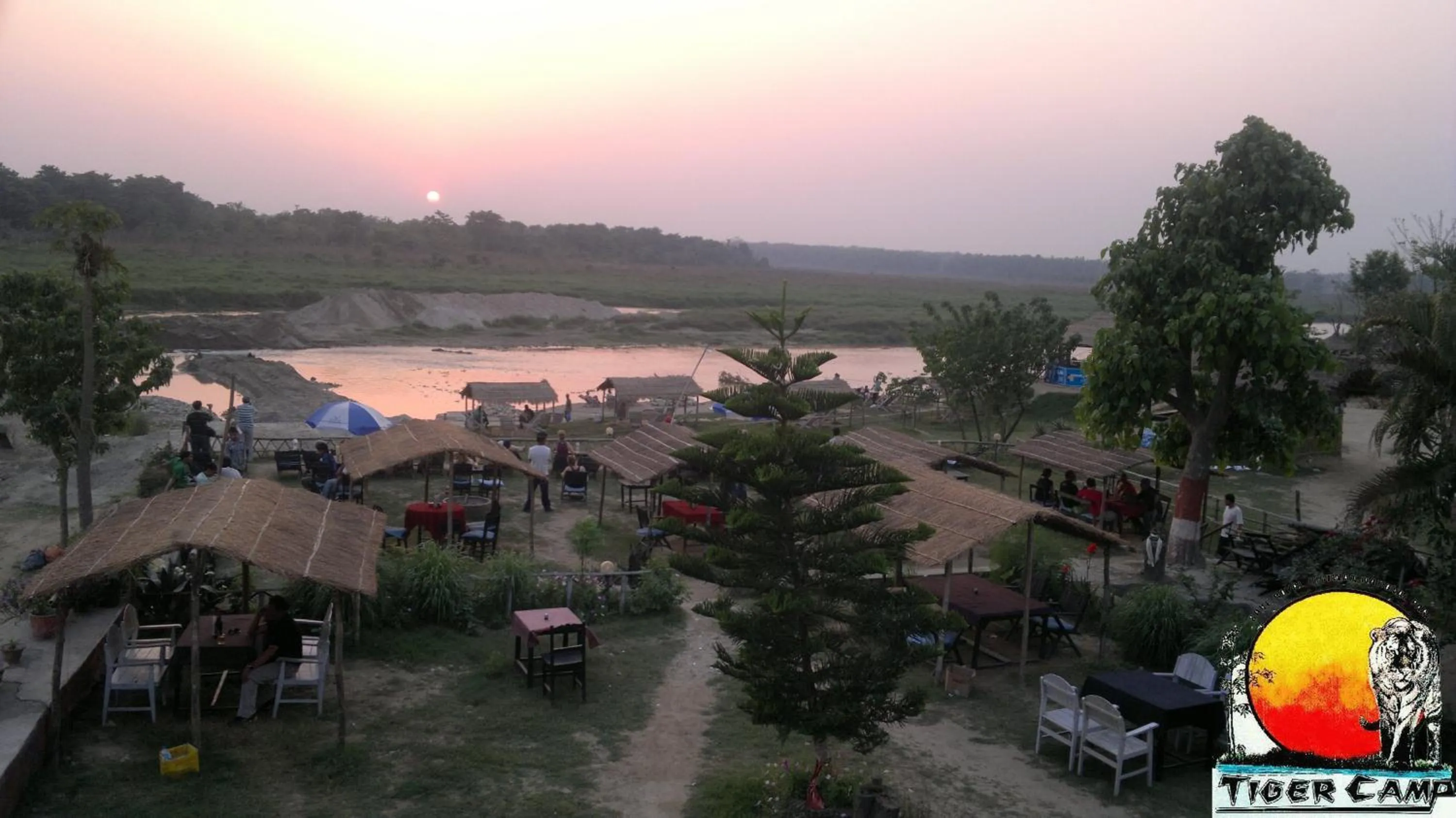 Garden in Chitwan Tiger Camp