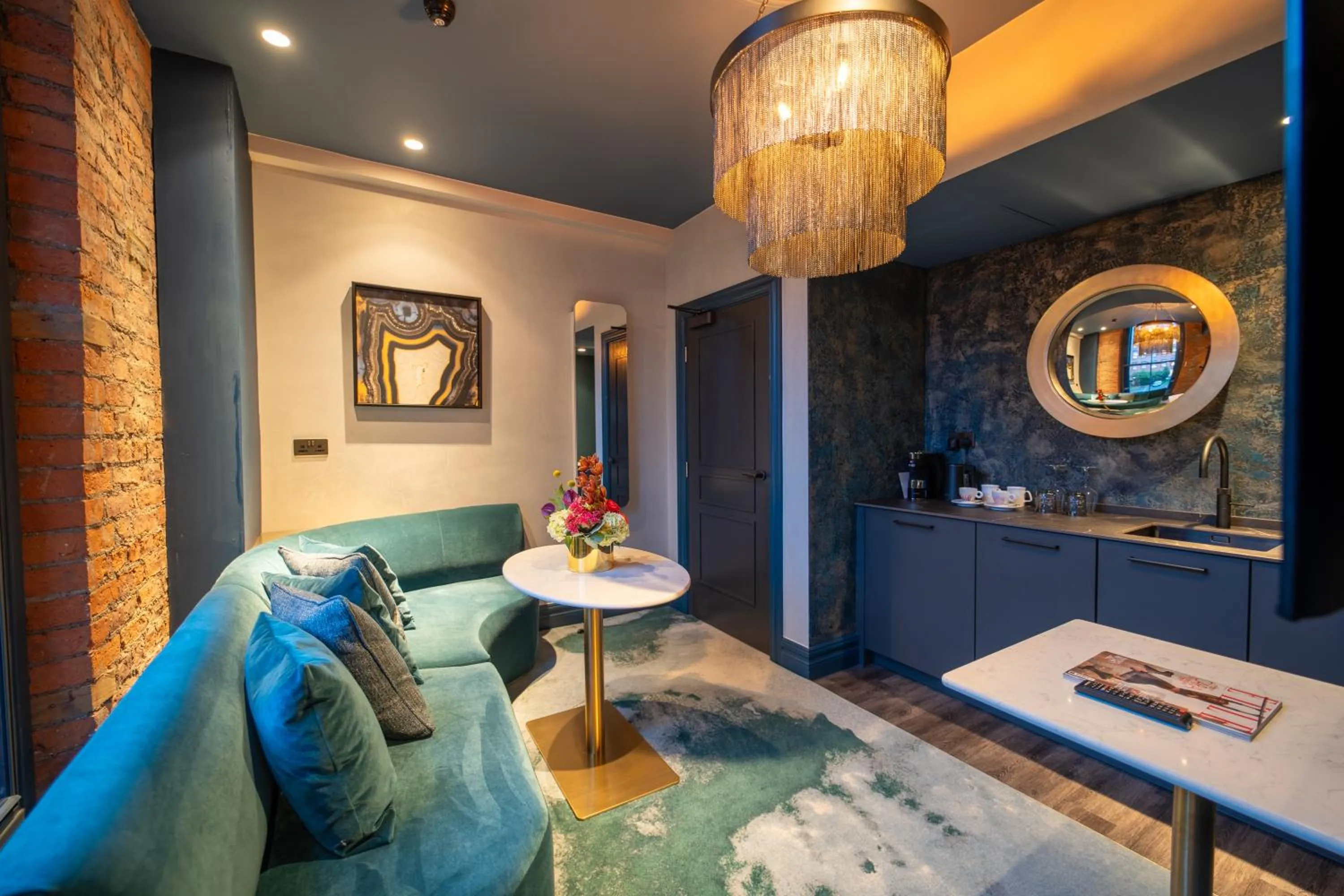 Seating area in Forty Seven Hotel Manchester, WorldHotels Crafted