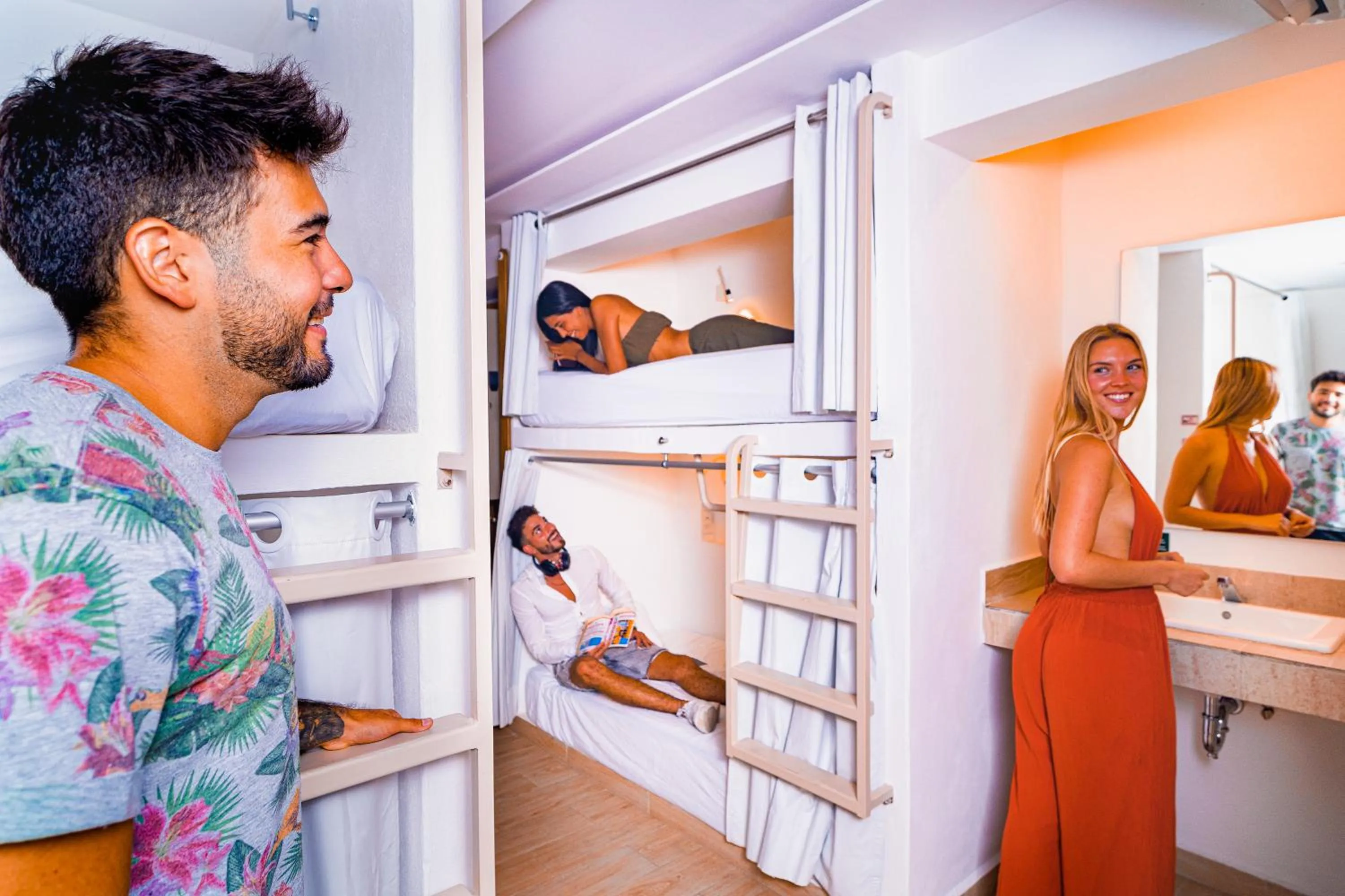 People in Nomads Party Hotel