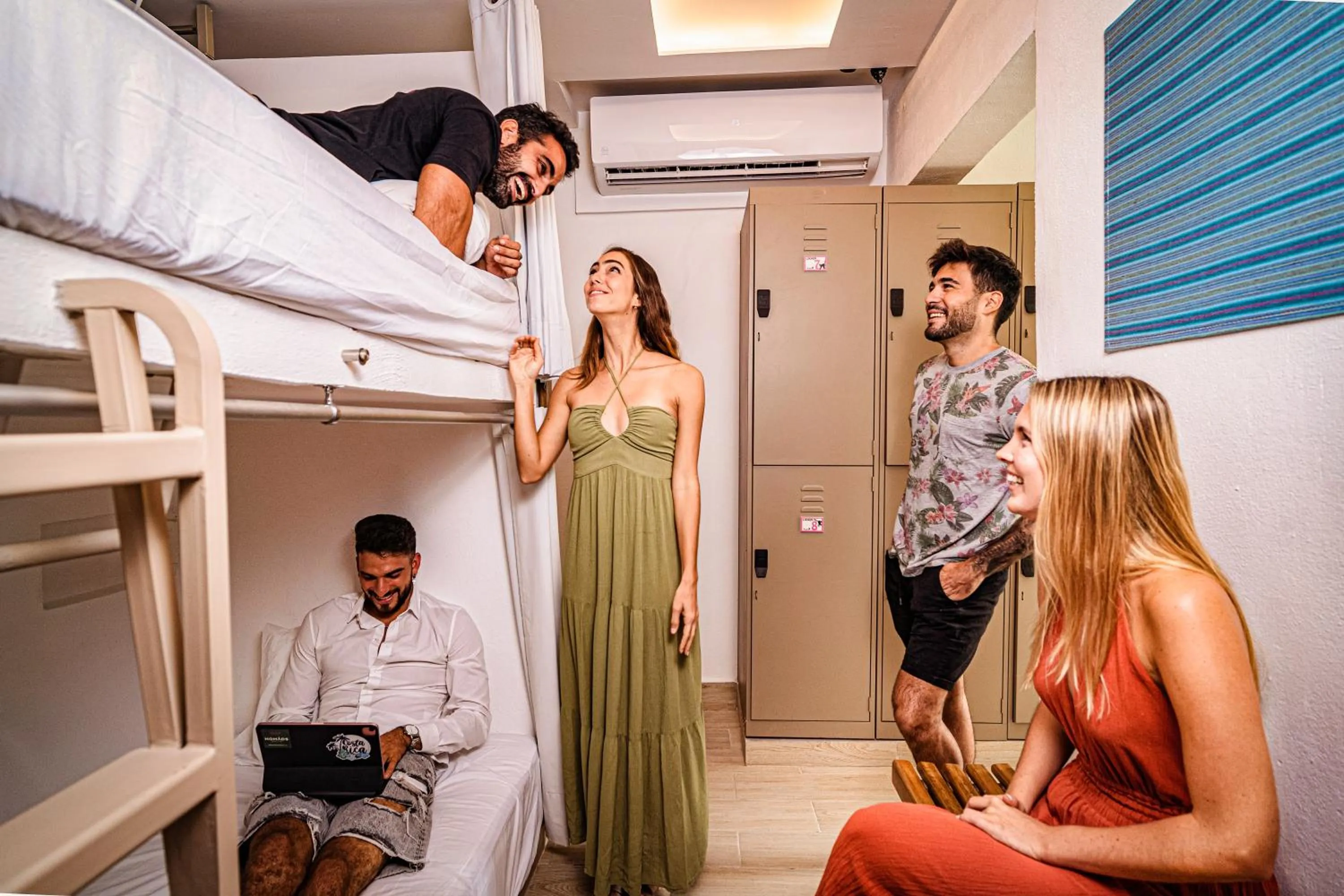 People in Nomads Party Hotel