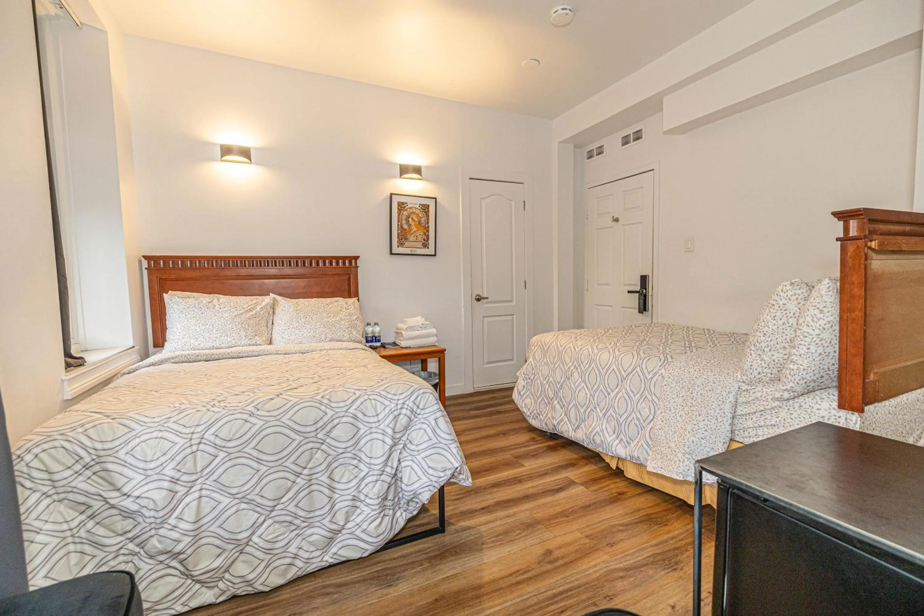 Bed in hotel le coach