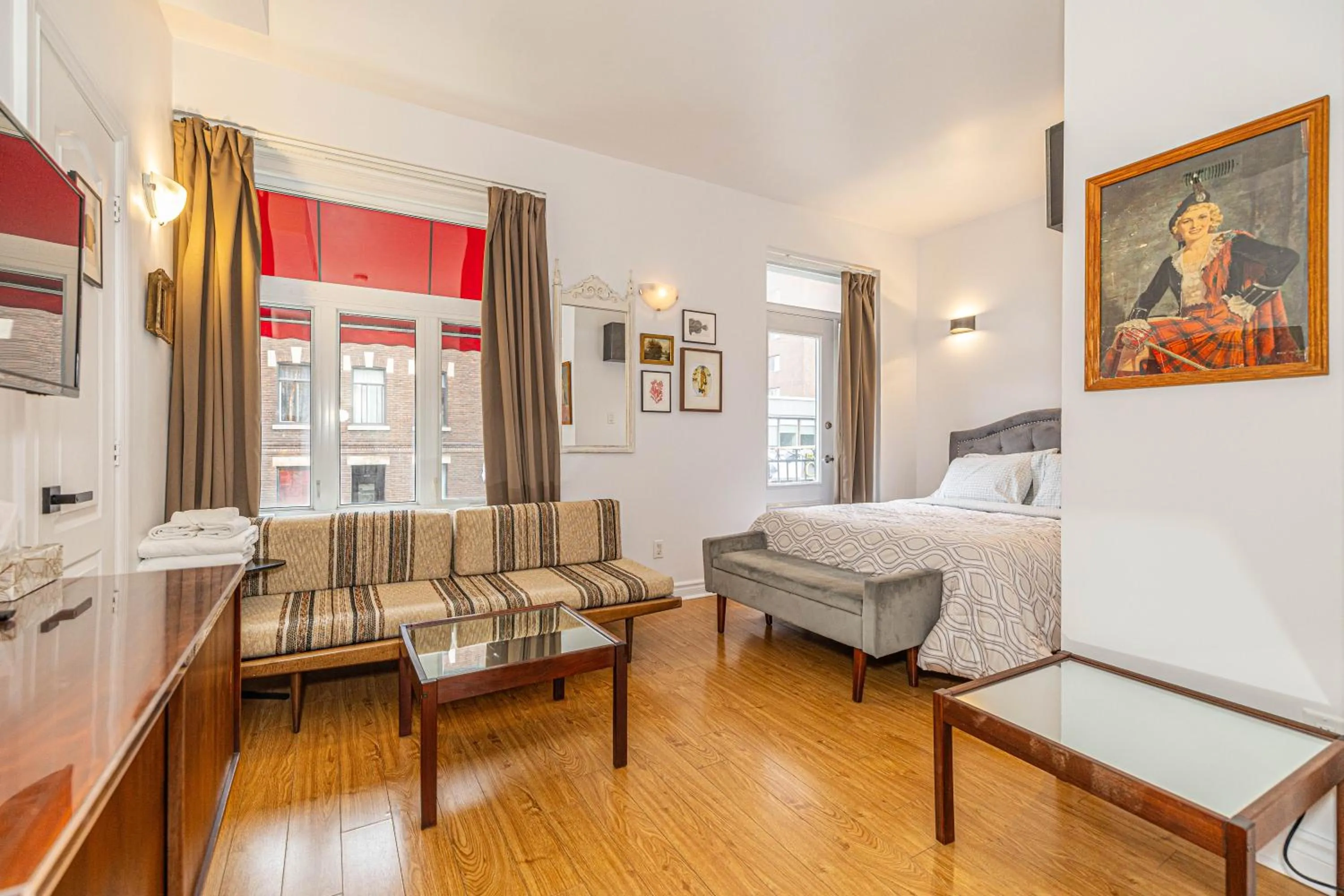 Bed in hotel le coach