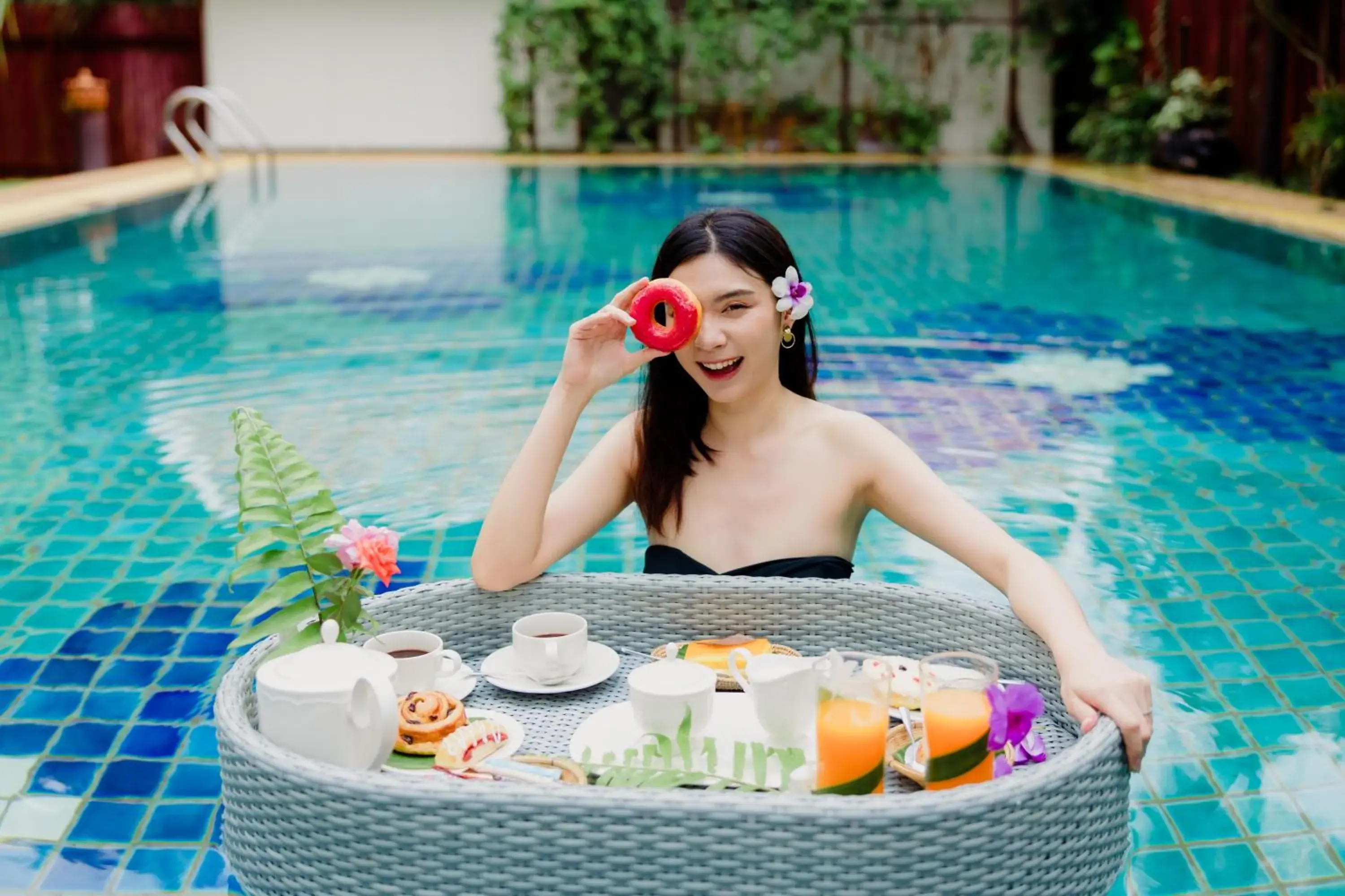 Breakfast in Villa Raya Resort Private Pool Villas Breakfast in Villa Raya Resort Private Pool Villas