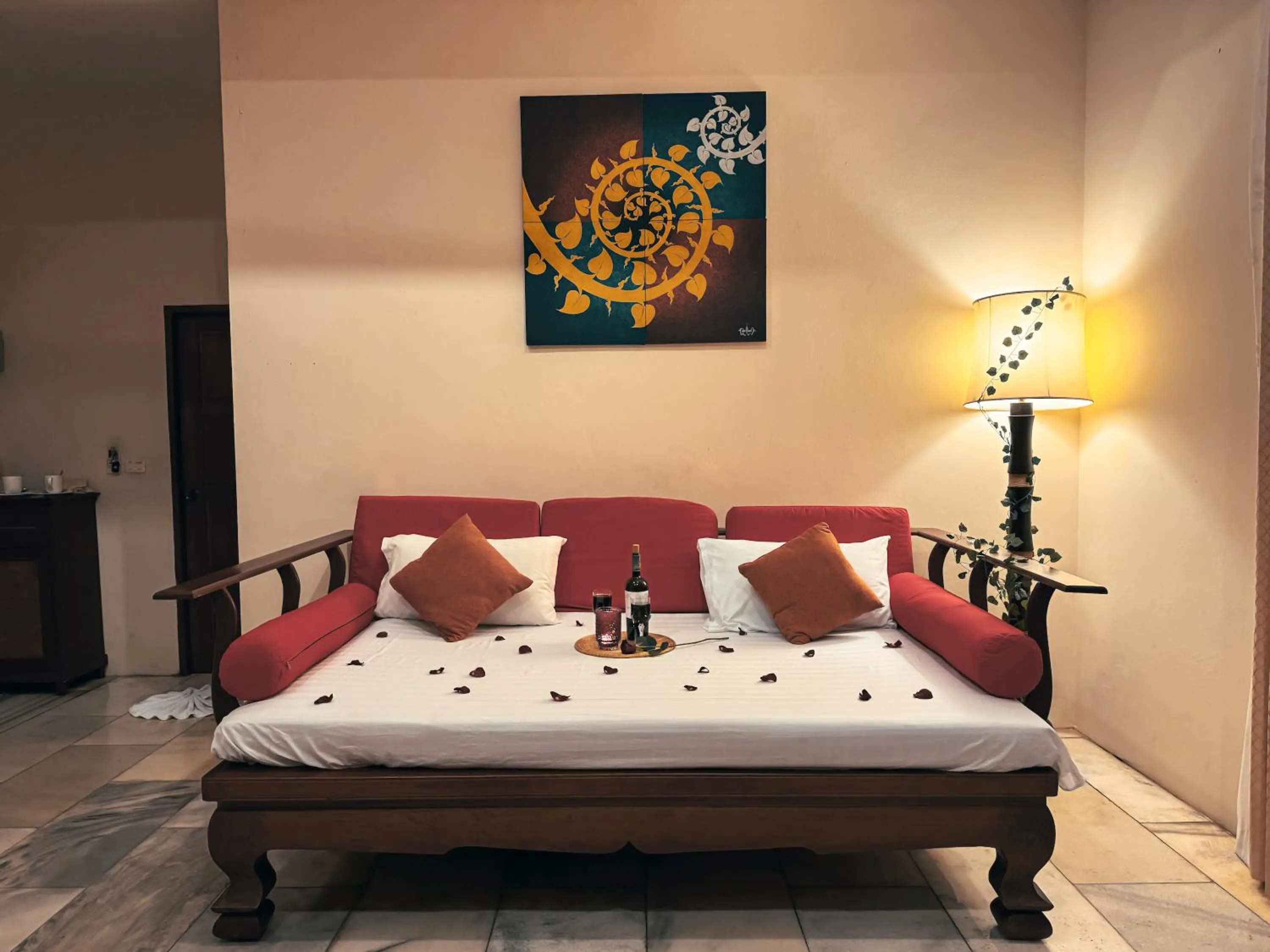 Living room, Bed in Villa Raya Resort Private Pool Villas